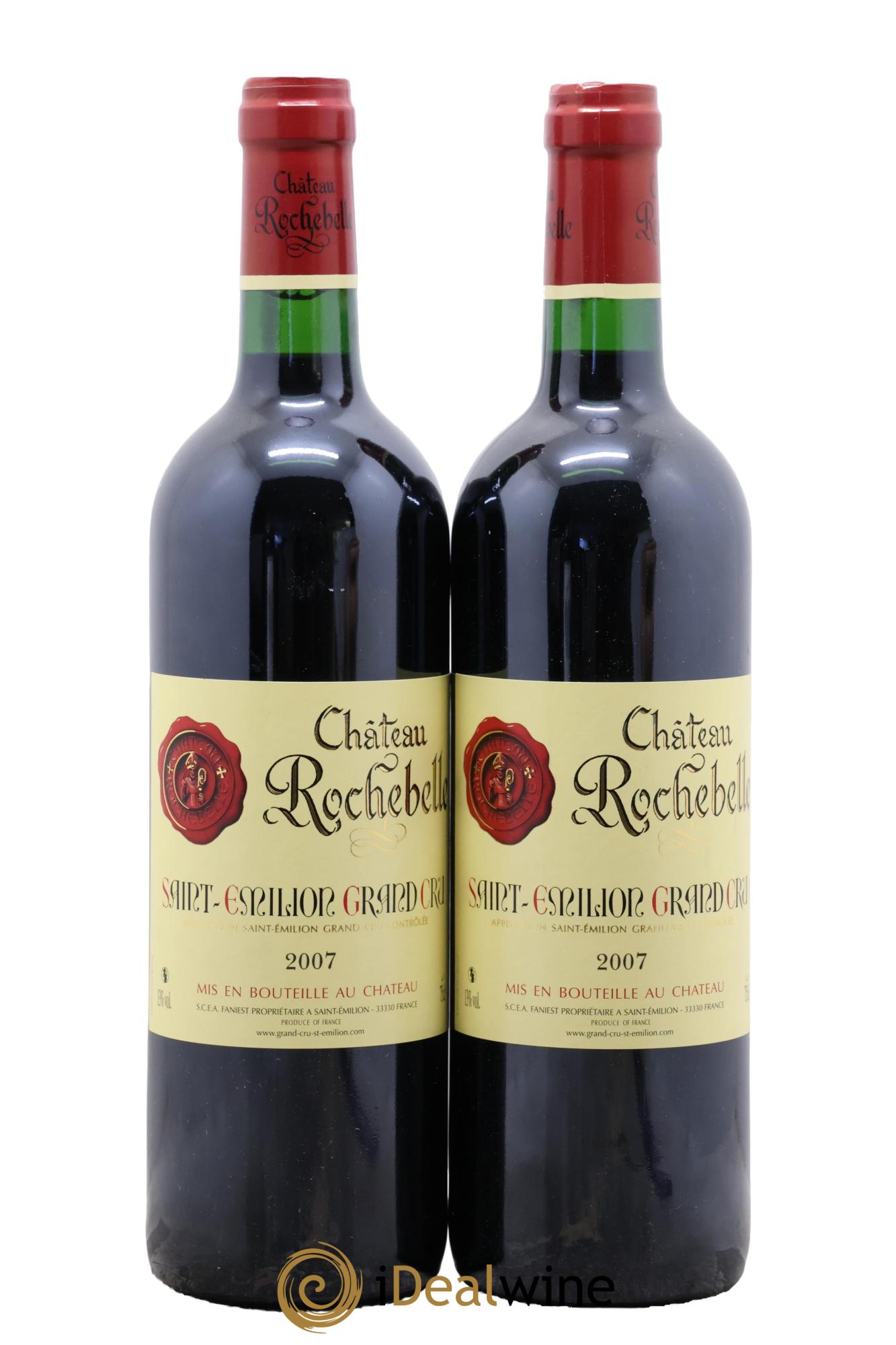 Château Rochebelle Grand Cru Classé 2007 - Lotto di 2 bottiglie - 0