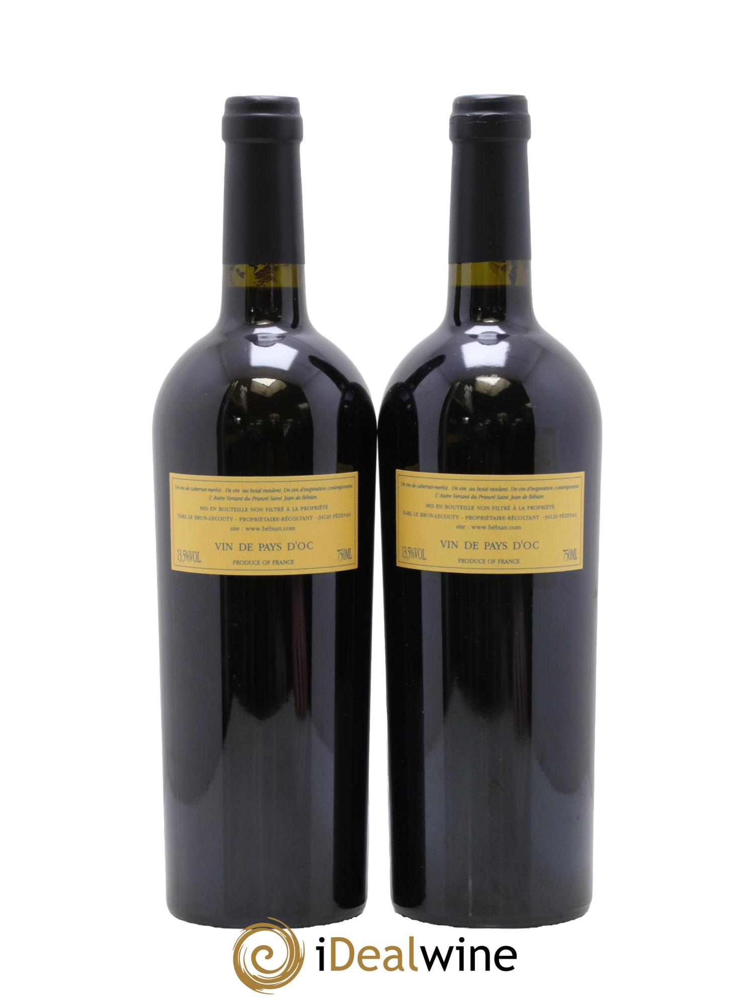 Languedoc L'Autre Versant Bébian Le Brun-Lecouty 2000 - Lot of 2 bottles - 1