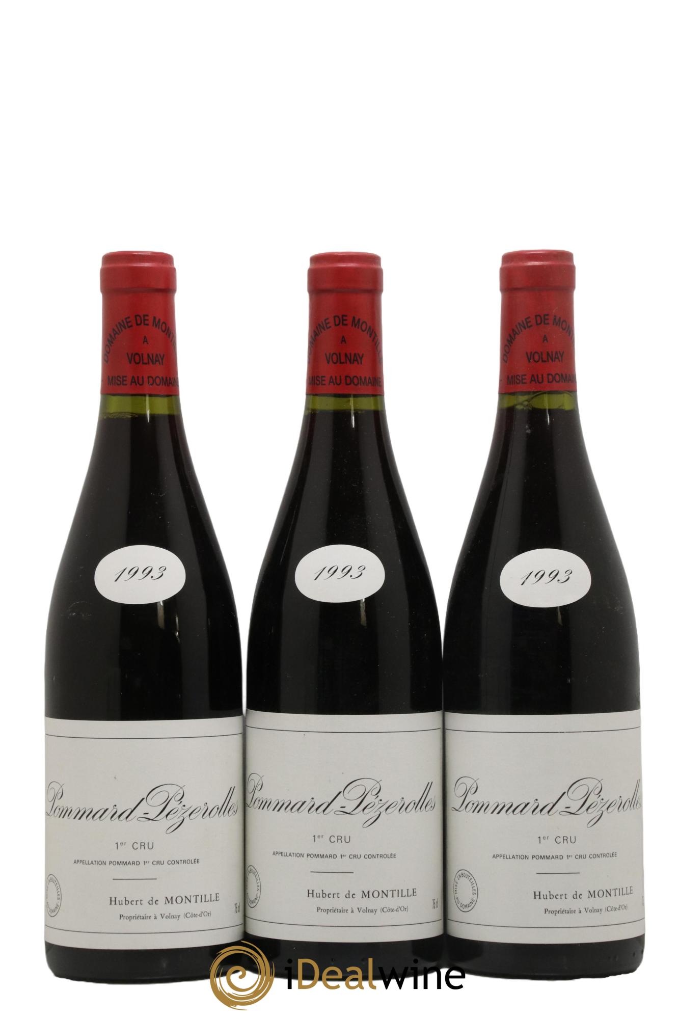 Pommard 1er Cru Les Pézerolles De Montille (Domaine) 1993 - Lot de 3 bouteilles - 0