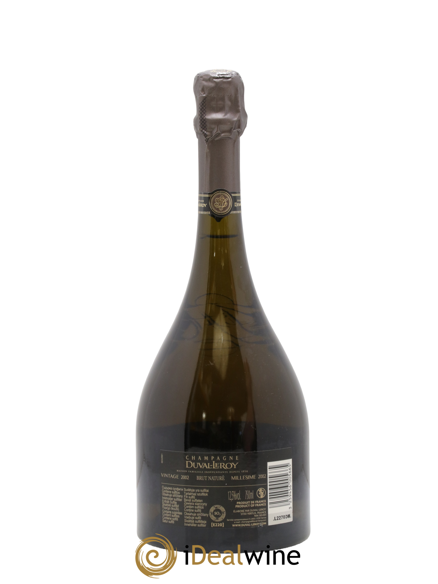 Femme de Champagne Duval-Leroy 2002 - Lot de 1 bouteille - 1