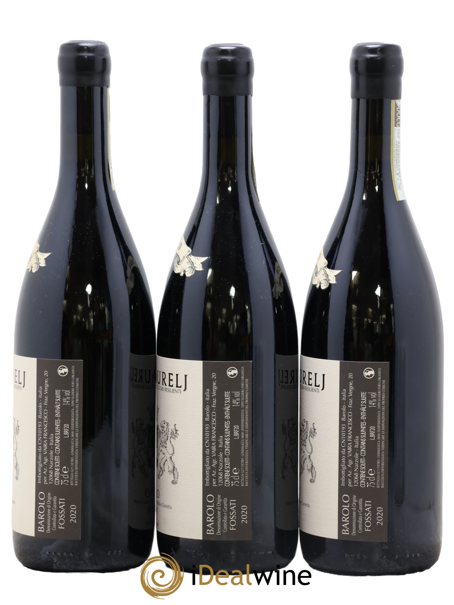 Barolo DOCG Fossati Vaira Aurelj 2020 - Lot of 3 bottles - 1