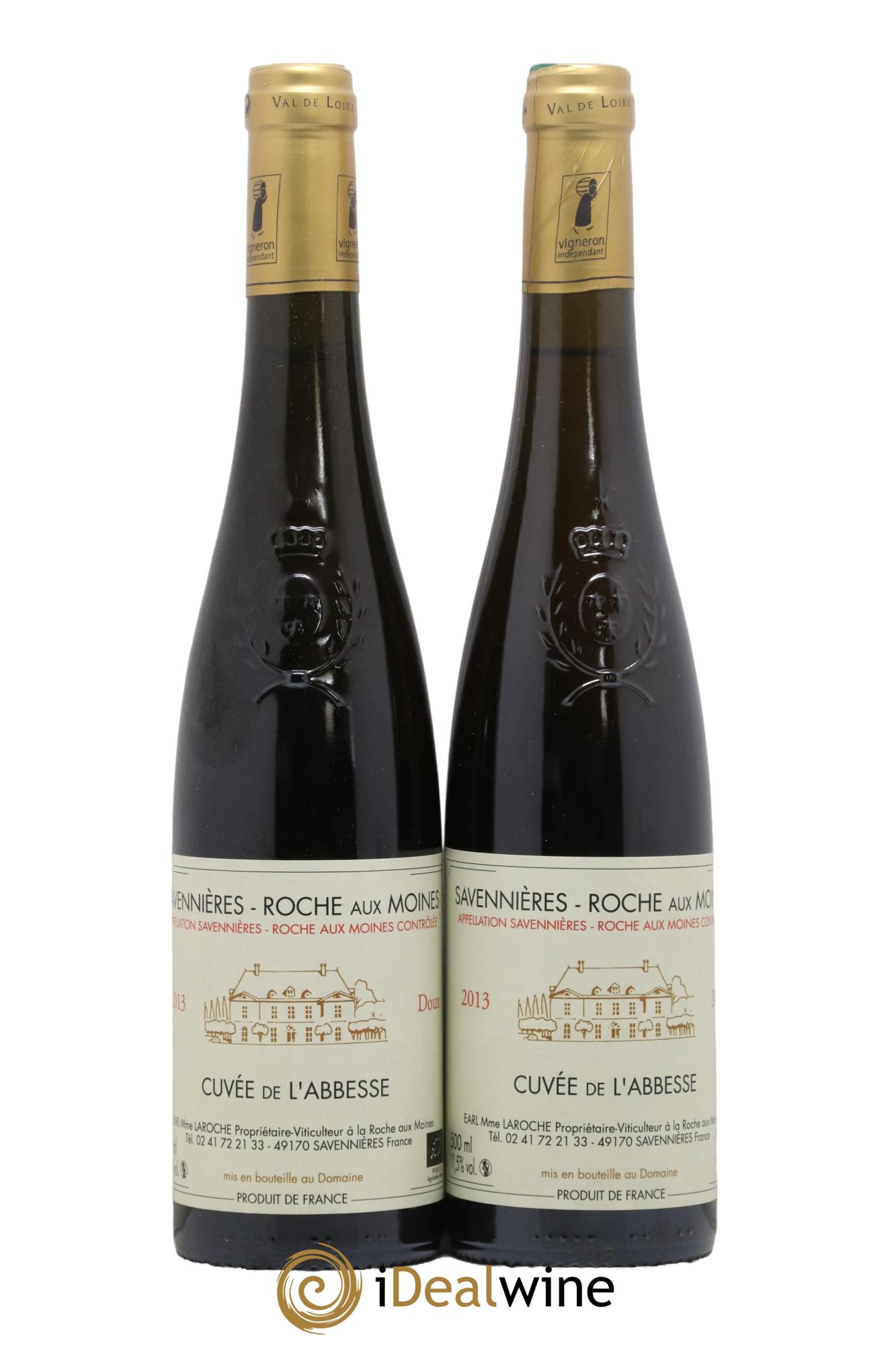 Savennières Roche Aux Moines Cuvee De L Abbesse Domaine Aux Moines 2013 - Lot de 2 format 50cls - 0