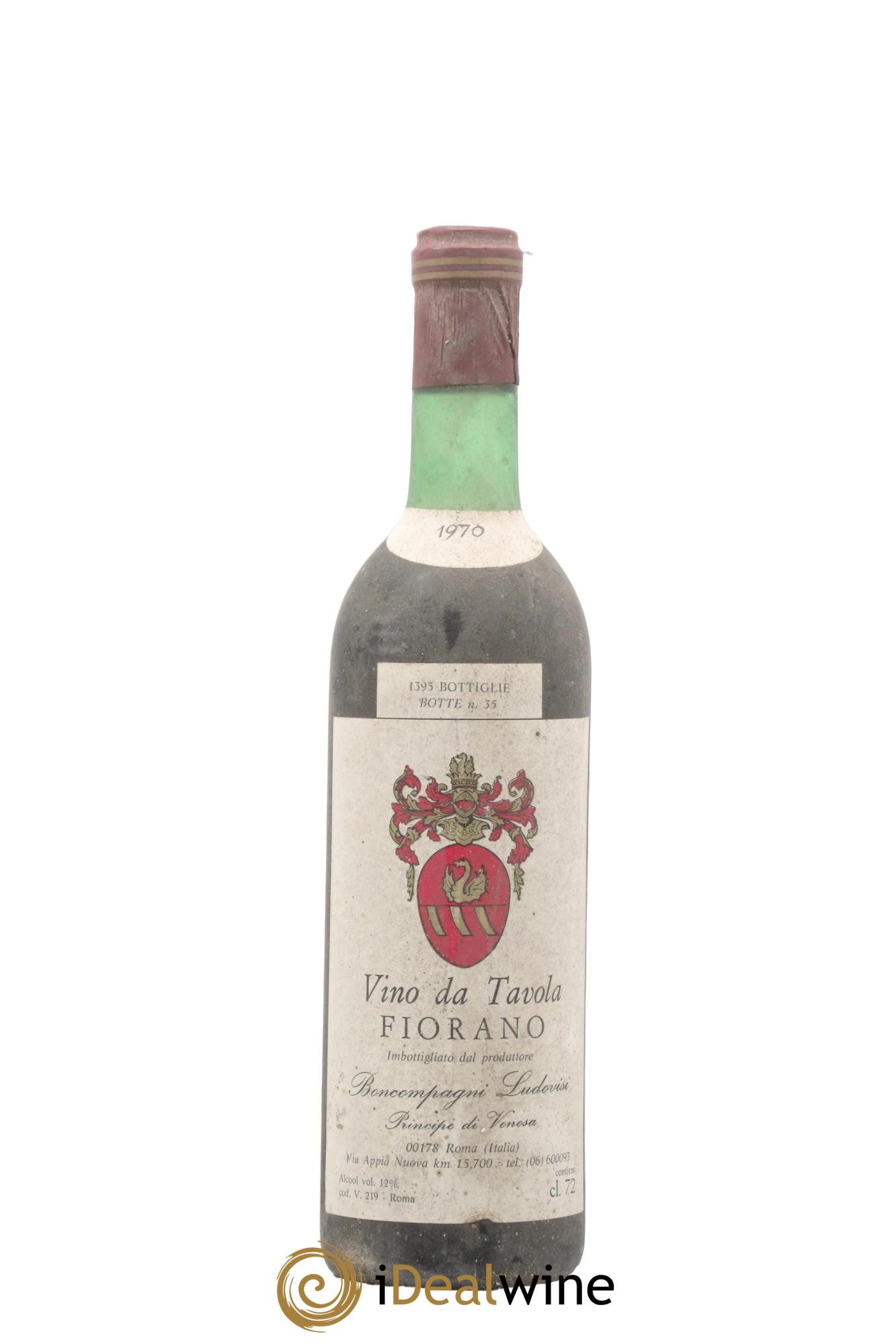Italie Vino da Tavola Fiorano Boncompagi Ludovisi 1970 - Lot de 1 bouteille - 0