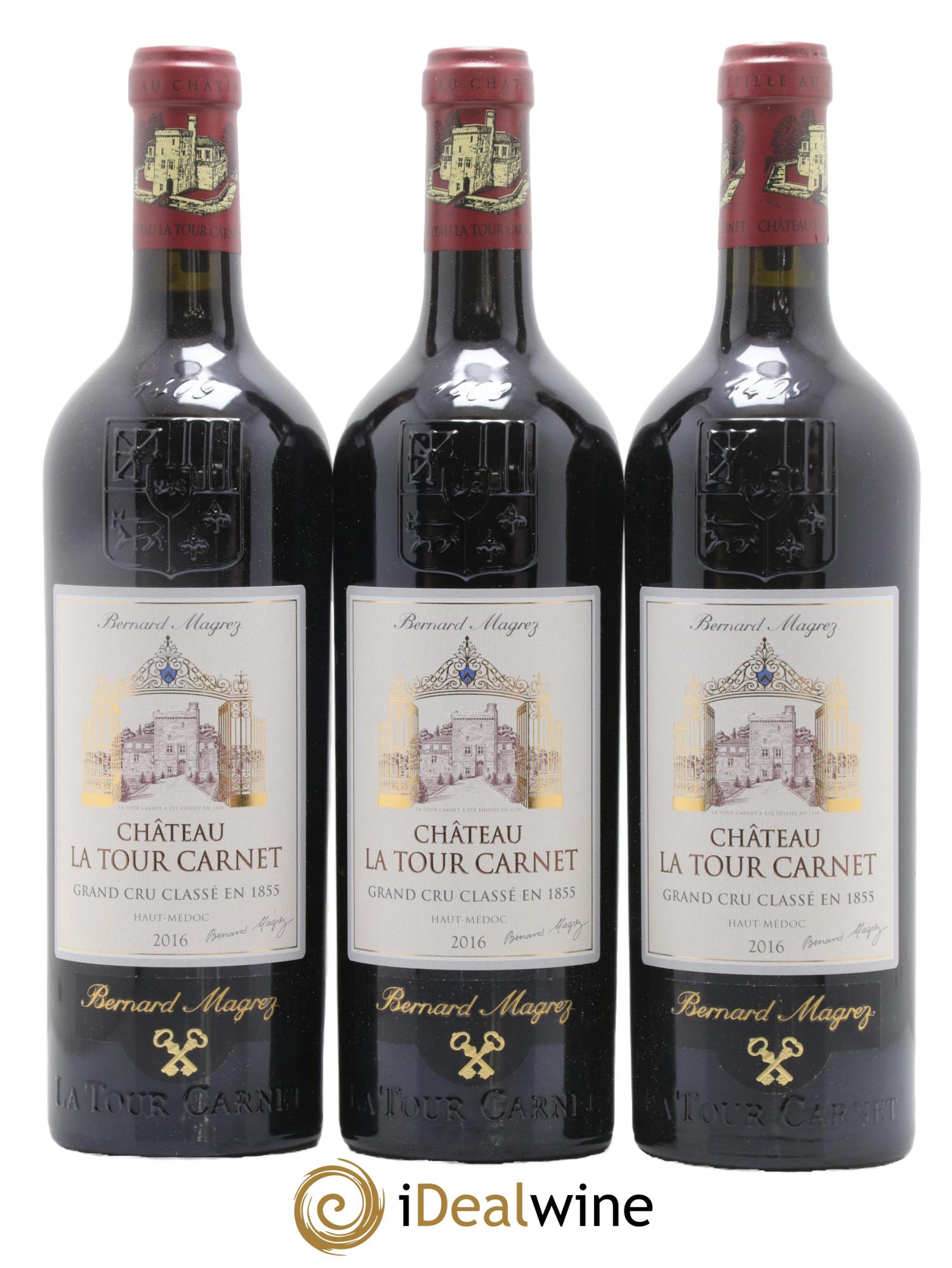 Château la Tour Carnet 4ème Grand Cru Classé 2016 - Lot of 6 bottles - 2