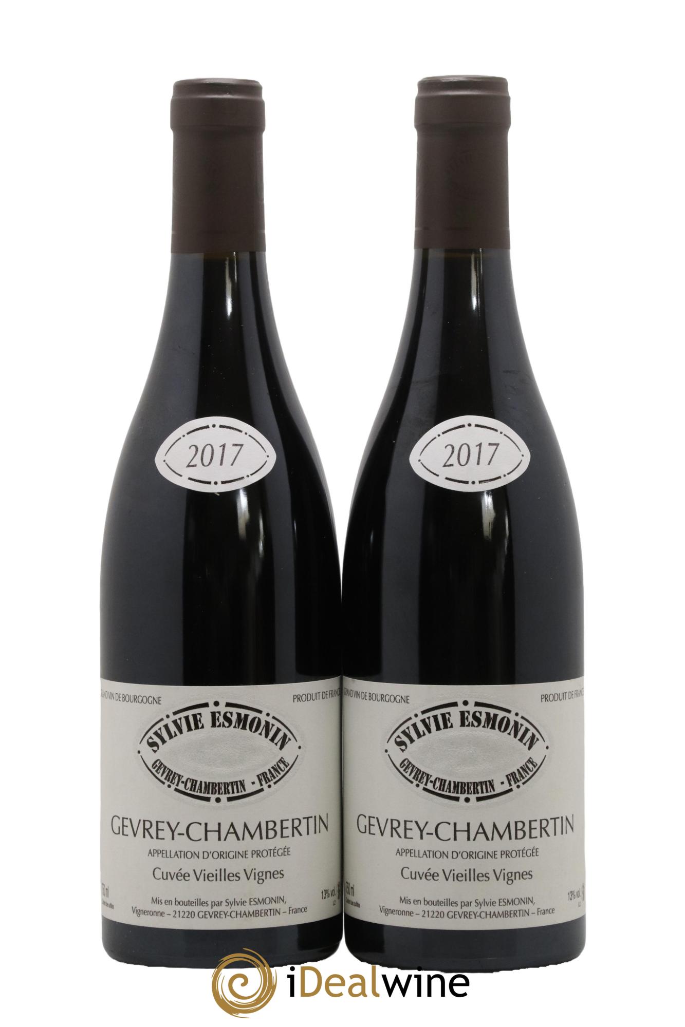 Gevrey-Chambertin Vieilles Vignes Sylvie Esmonin 2017 - Lot de 2 bouteilles - 0