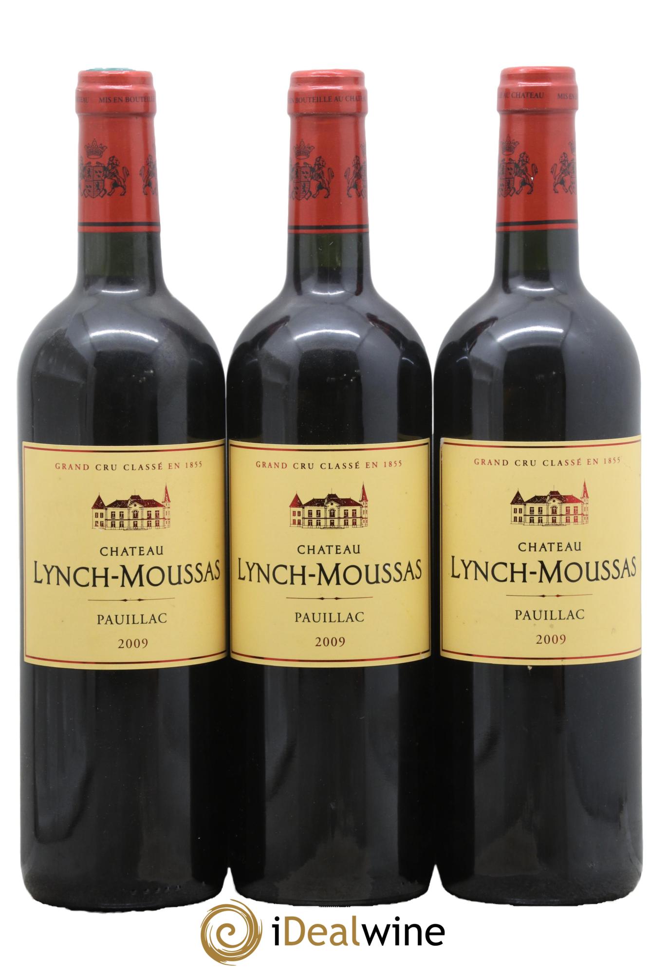 Château Lynch Moussas 5ème Grand Cru Classé 2009 - Lot de 3 bouteilles - 0