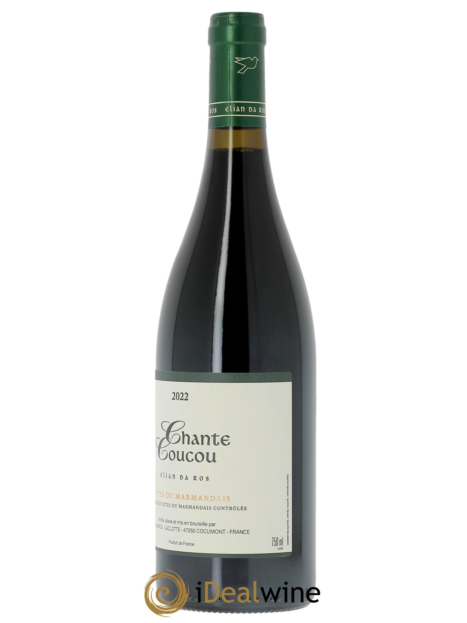 Côtes du Marmandais Chante Coucou Elian Da Ros (Domaine)  2022 - Lot de 1 bouteille - 1