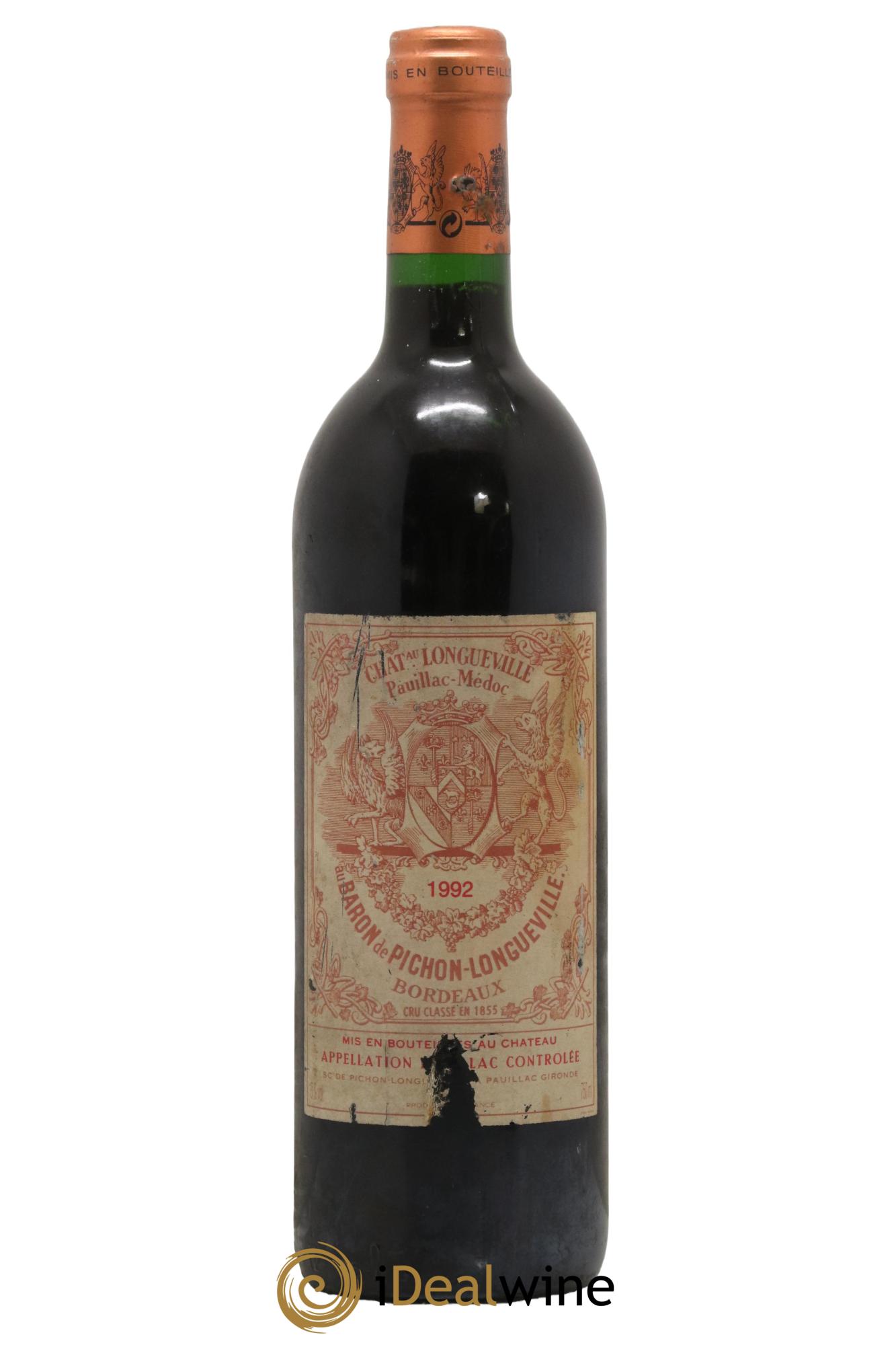 Pichon Longueville Baron 2ème Grand Cru Classé 1992 - Lot de 1 bouteille - 0