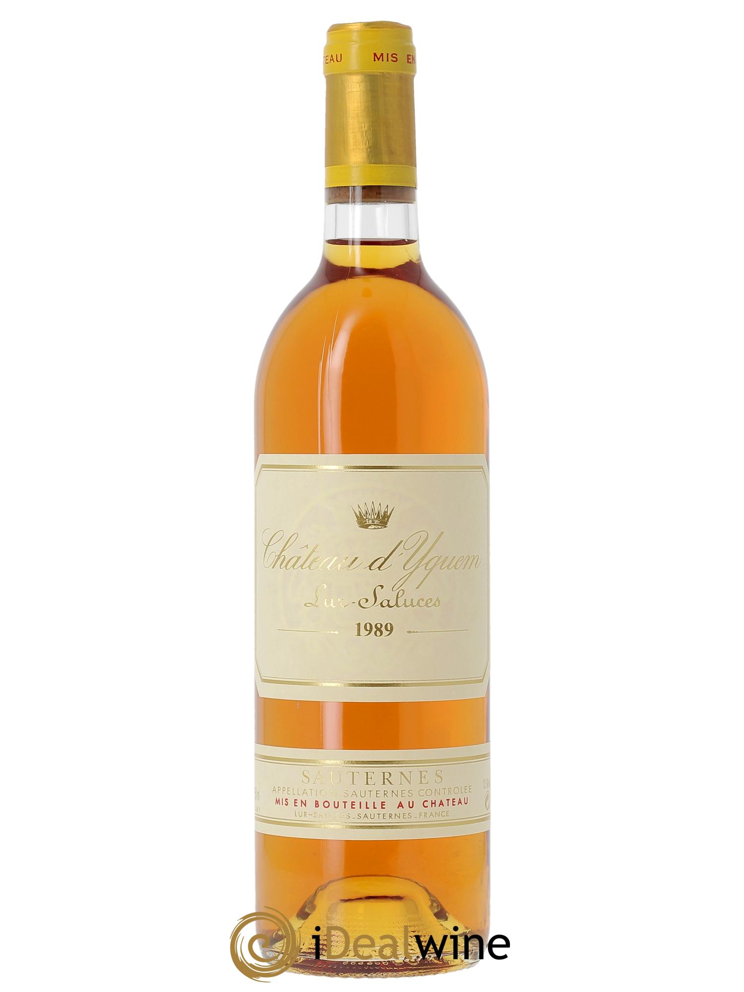 Château d' Yquem 1er Cru Classé Supérieur (CBO a partir de 12 bts) 1989 - Lot de 1 bouteille - 0