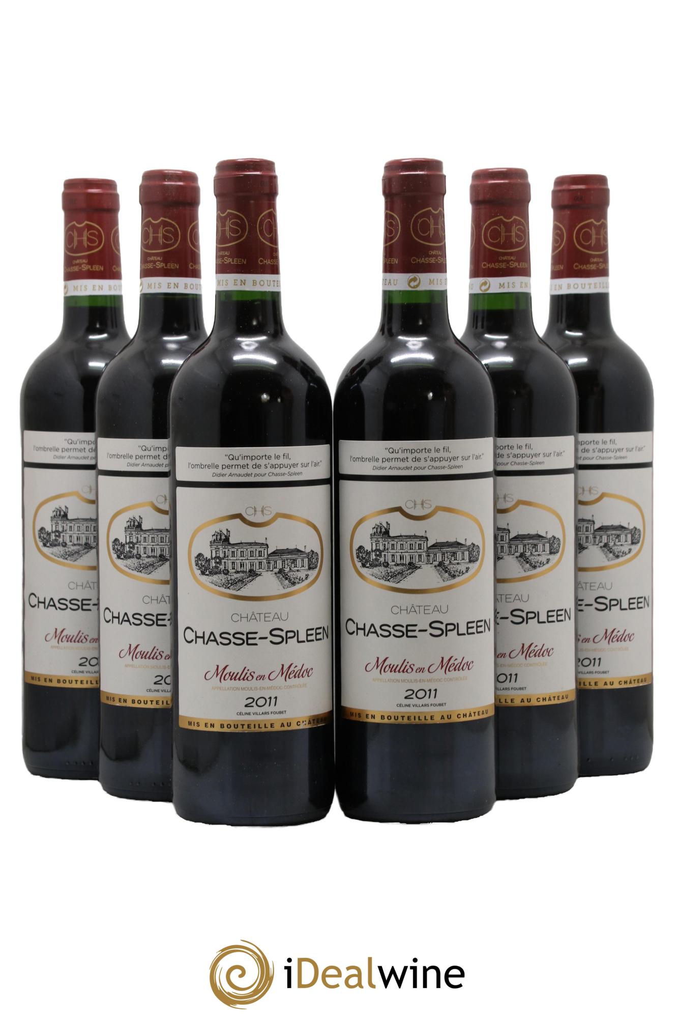 Château Chasse Spleen 2011 - Lotto di 6 bottiglie - 0
