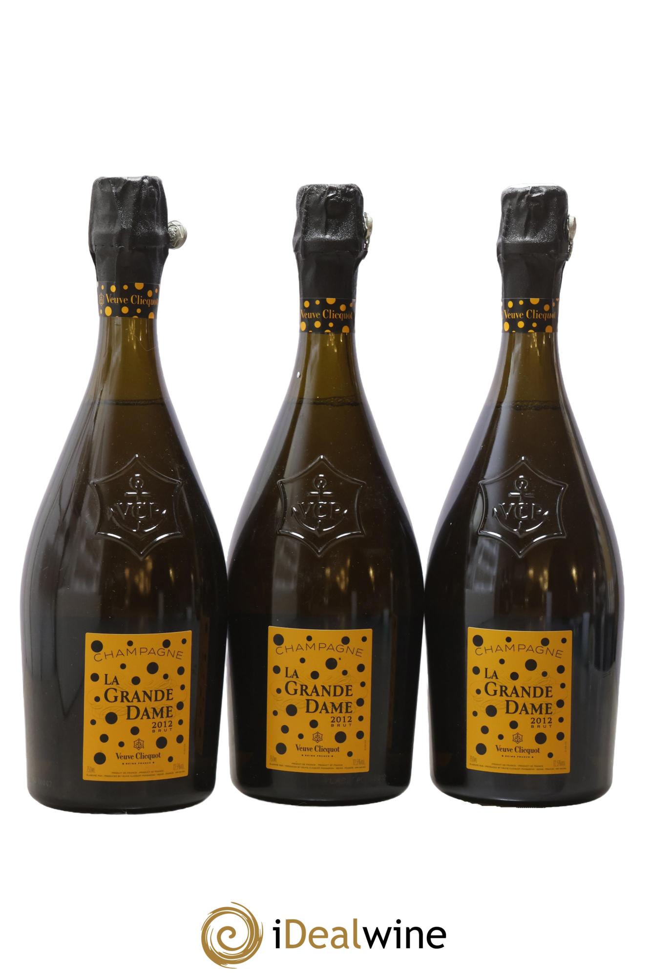 La Grande Dame Veuve Clicquot 2012 - Posten von 3 Flaschen - 0