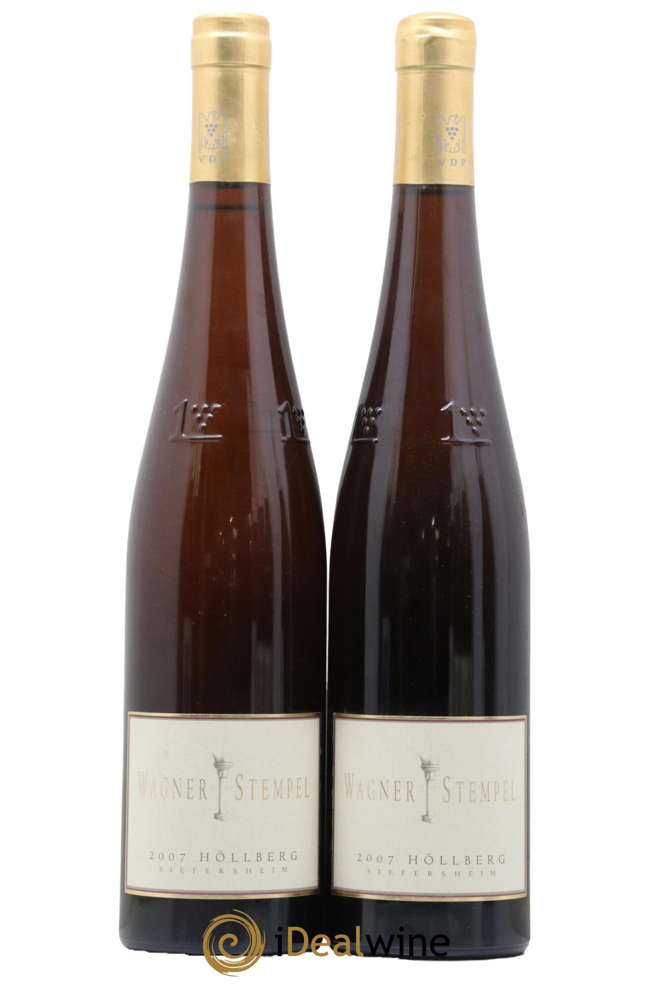 Allemagne Rheinhessen Riesling Trocken Siefersheimer Höllberg Wagner-Stempel 2007 - Lot de 2 bouteilles - 0