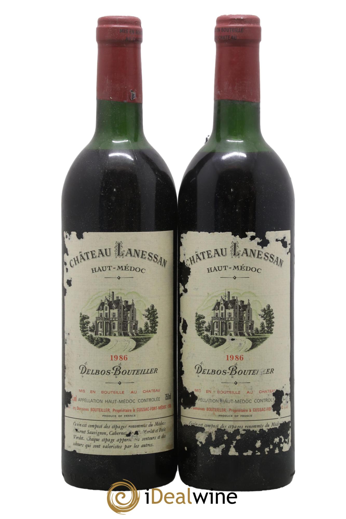 Château Lanessan Cru Bourgeois 1986 - Posten von 2 Flaschen - 0