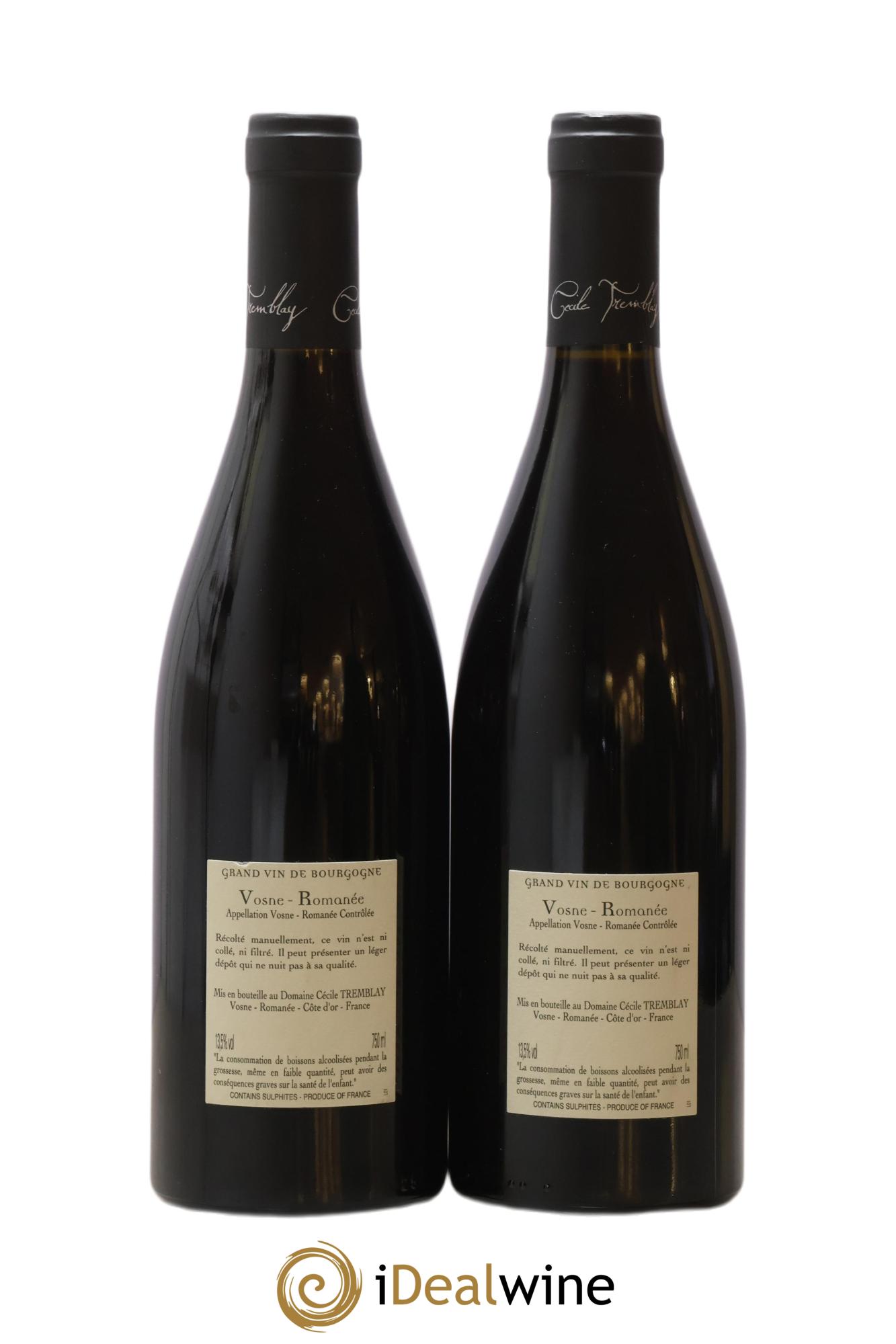 Vosne-Romanée Vieilles Vignes Cécile Tremblay 2018 - Lot de 2 bouteilles - 1