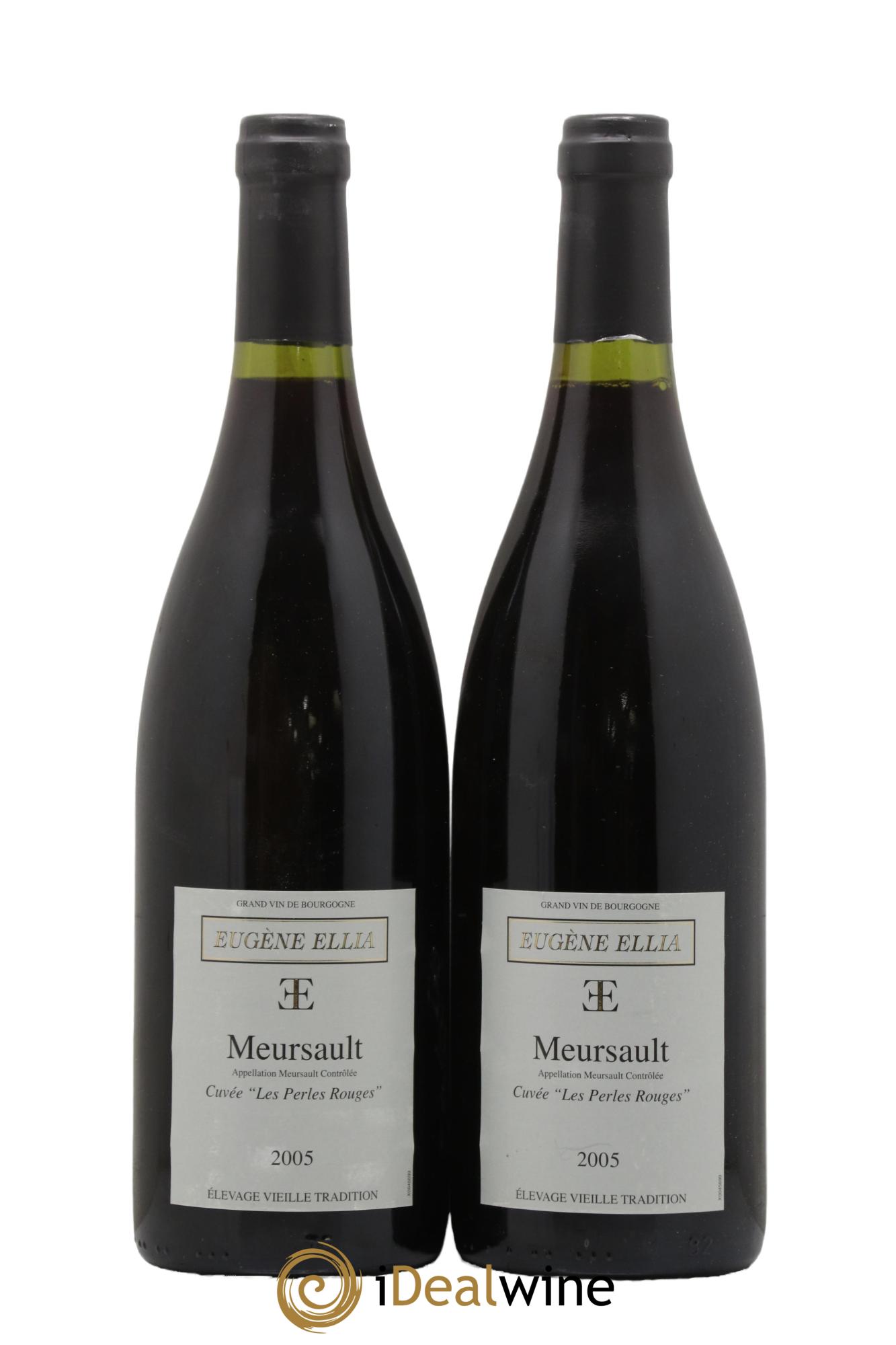 Meursault Les Perles Rouges Eugène Ellia 2005 - Lot of 2 bottles - 0