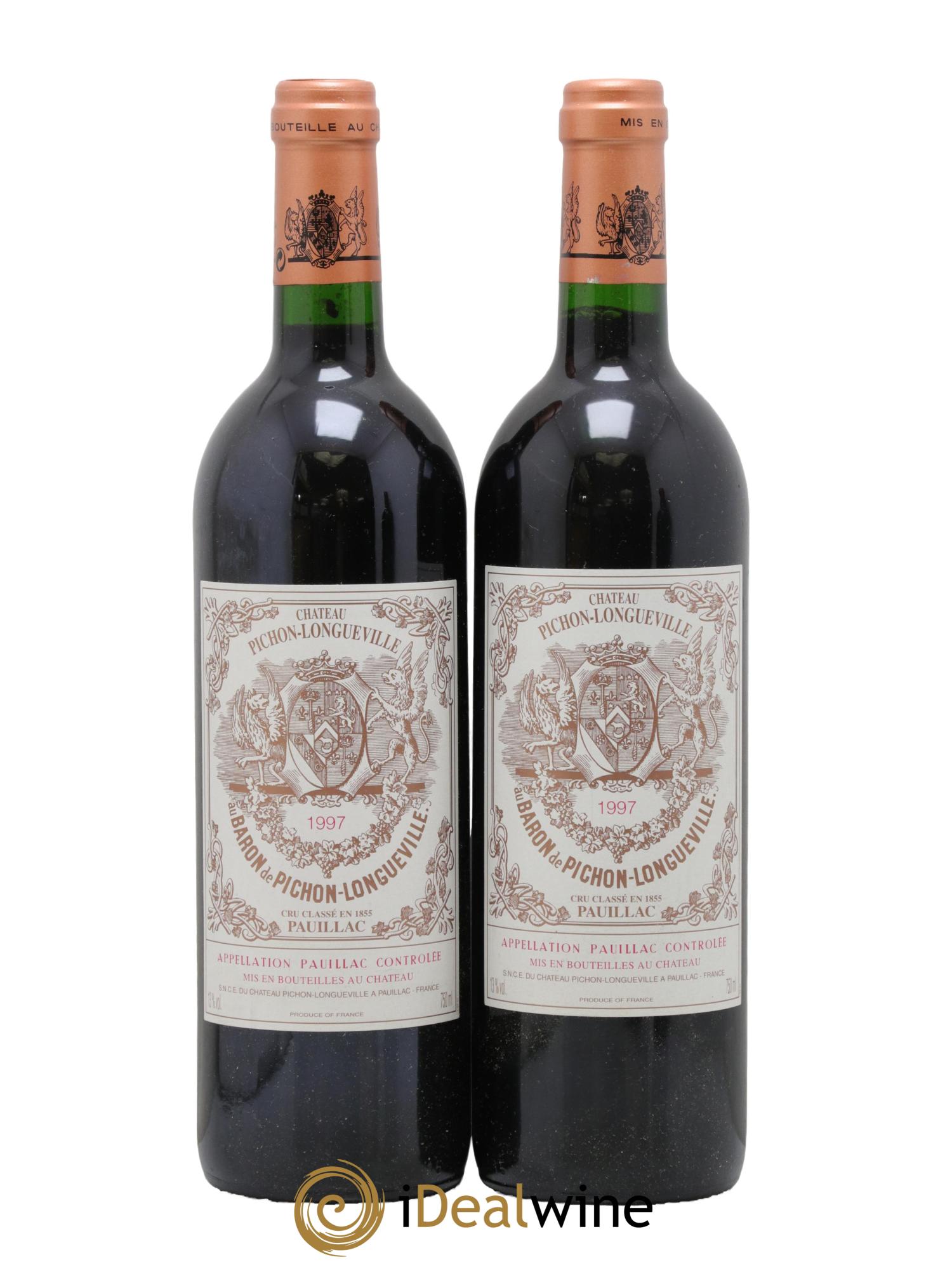 Pichon Longueville Baron 2ème Grand Cru Classé 1997 - Lot of 2 bottles - 0