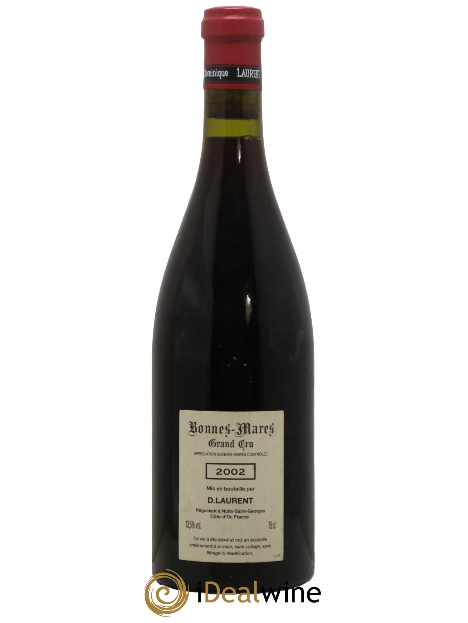 Bonnes-Mares Grand Cru Grande Cuvée Vieilles Vignes Dominique Laurent 2002 - Lot de 1 bouteille - 1