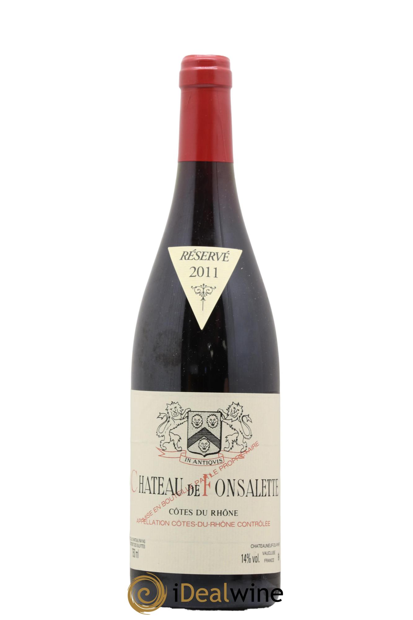 Côtes-du-Rhône Château de Fonsalette Emmanuel Reynaud 2011 - Lot de 1 bouteille - 0