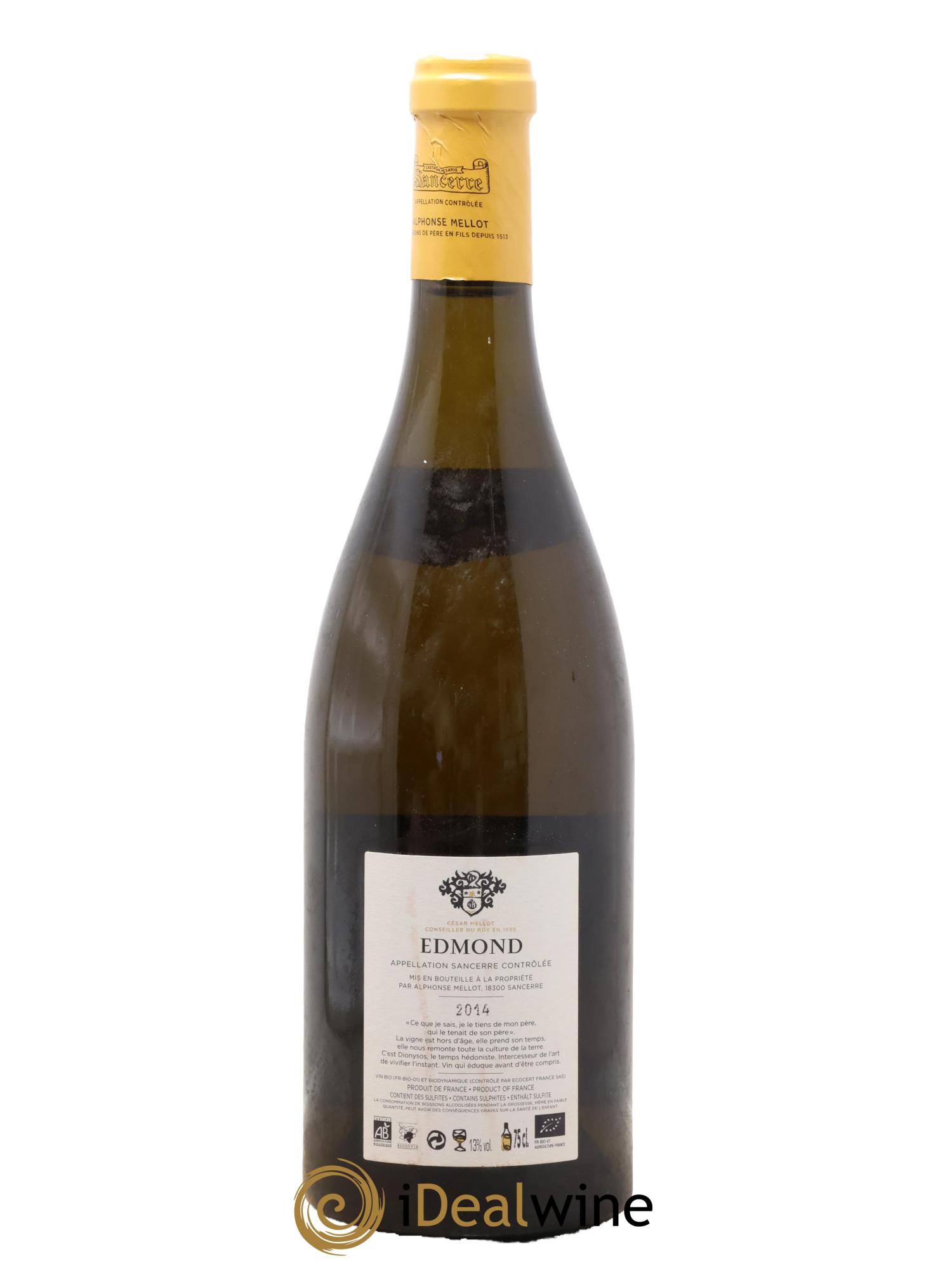 Sancerre Cuvée Edmond Alphonse Mellot 2014 - Lotto di 1 bottiglia - 1
