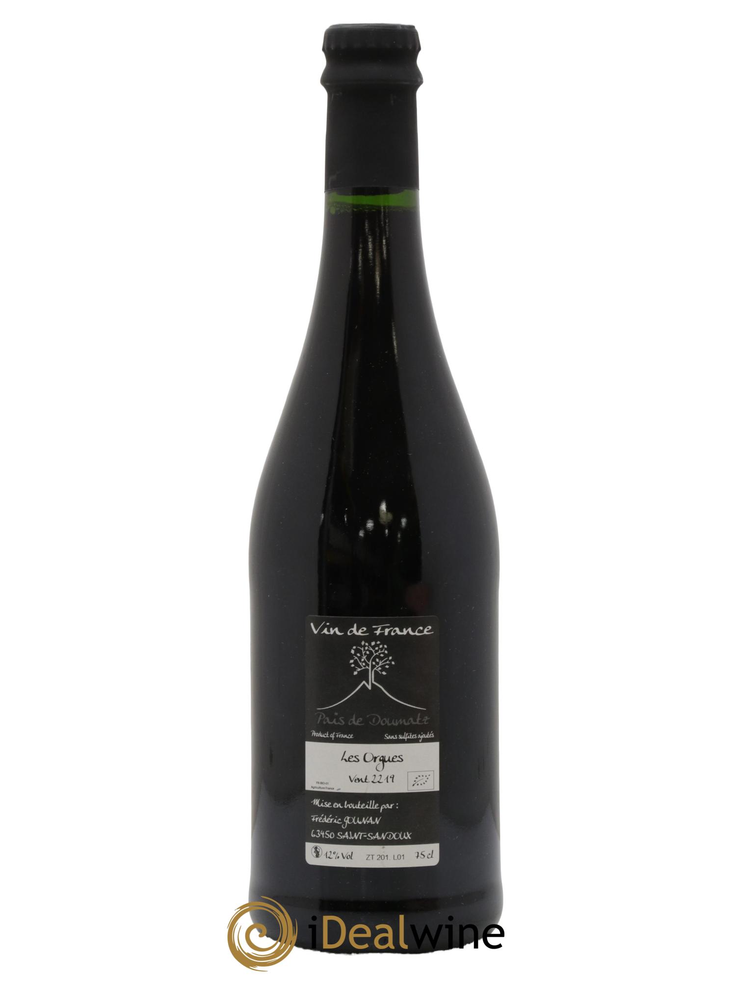 Vin de France Les Orgues Vignoble de l'Arbre Blanc 2019 - Lot of 1 bottle - 1