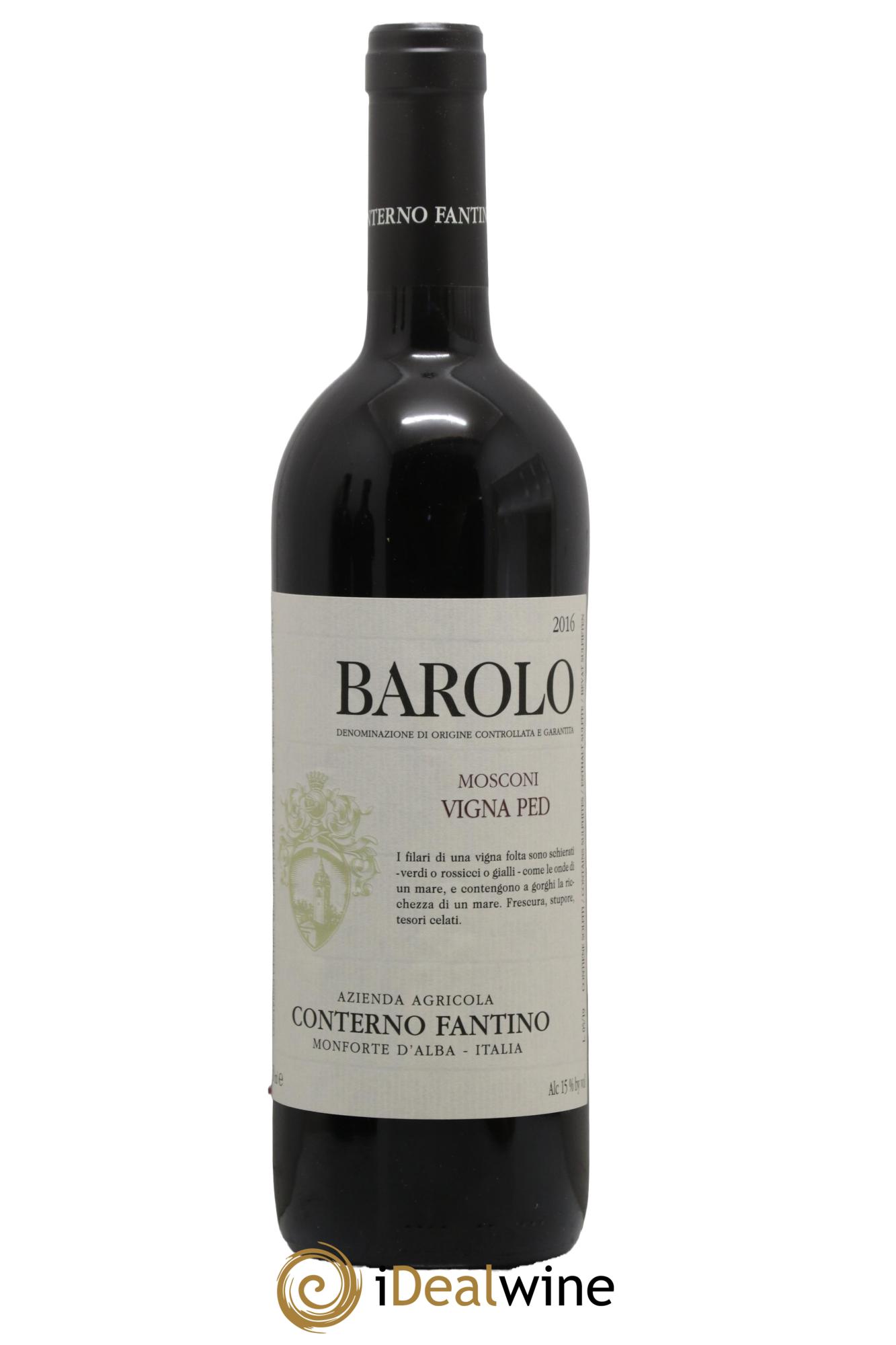 Barolo DOCG Mosconi Vigna Ped Conterno Fantino 2016 - Lot de 1 bouteille - 0