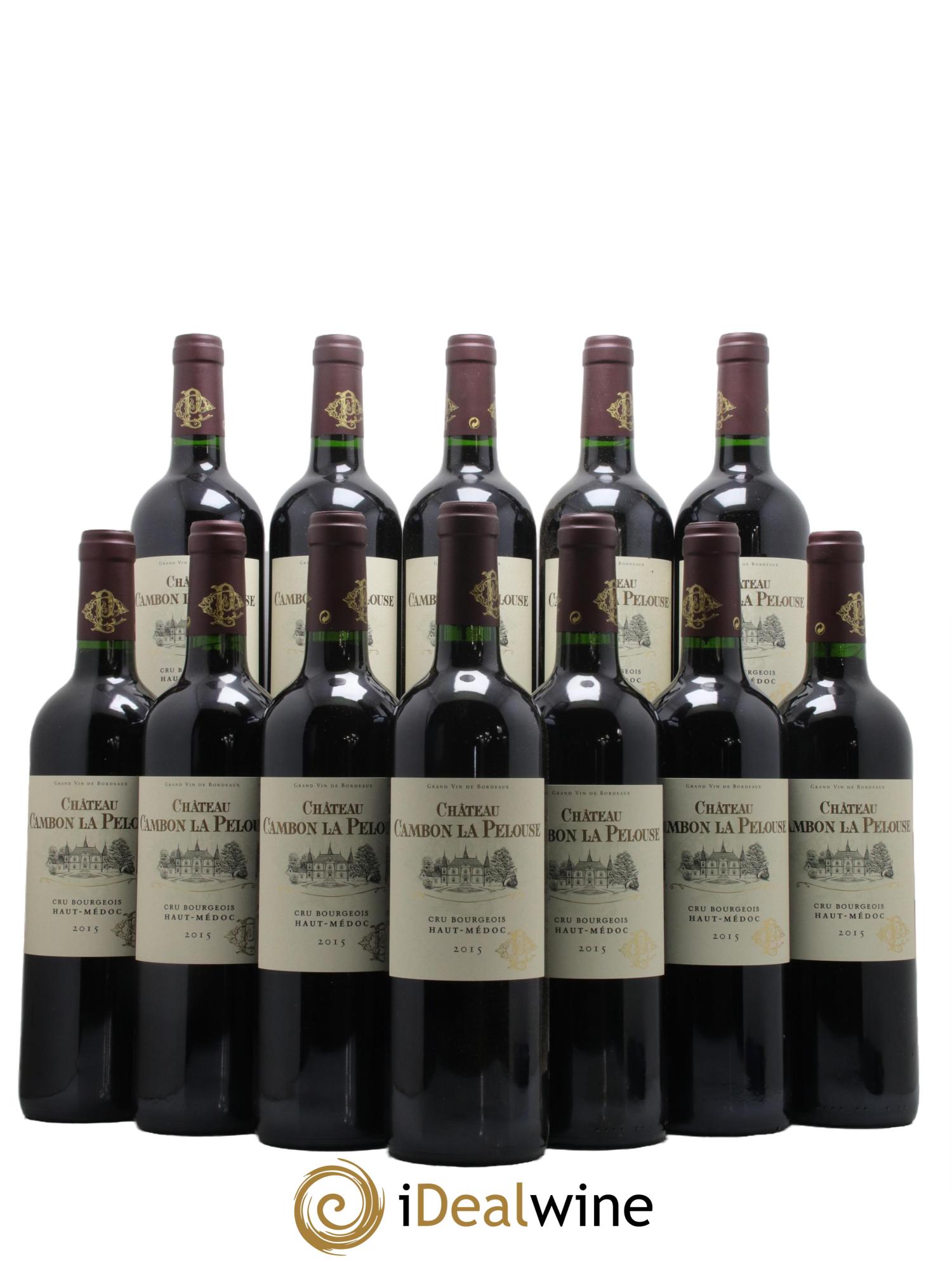Château Cambon la Pelouse Cru Bourgeois 2015 - Lot de 12 bouteilles - 0