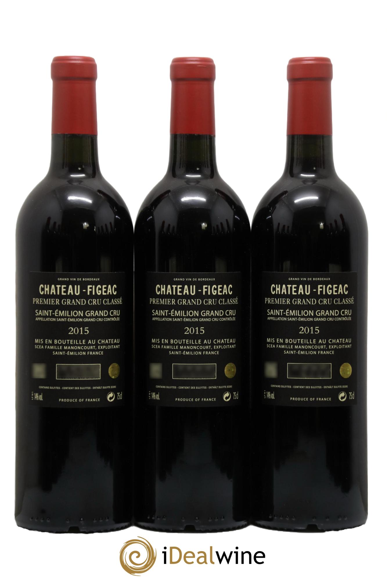 Château Figeac 1er Grand Cru Classé A  2015 - Lotto di 12 bottiglie - 6