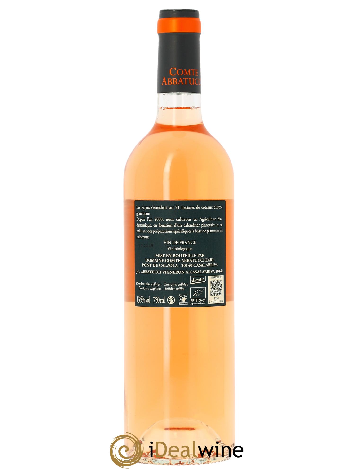 Vin de France Faustine Vieilles Vignes Comte Abbatucci (Domaine)  2024 - Lot de 1 bouteille - 1