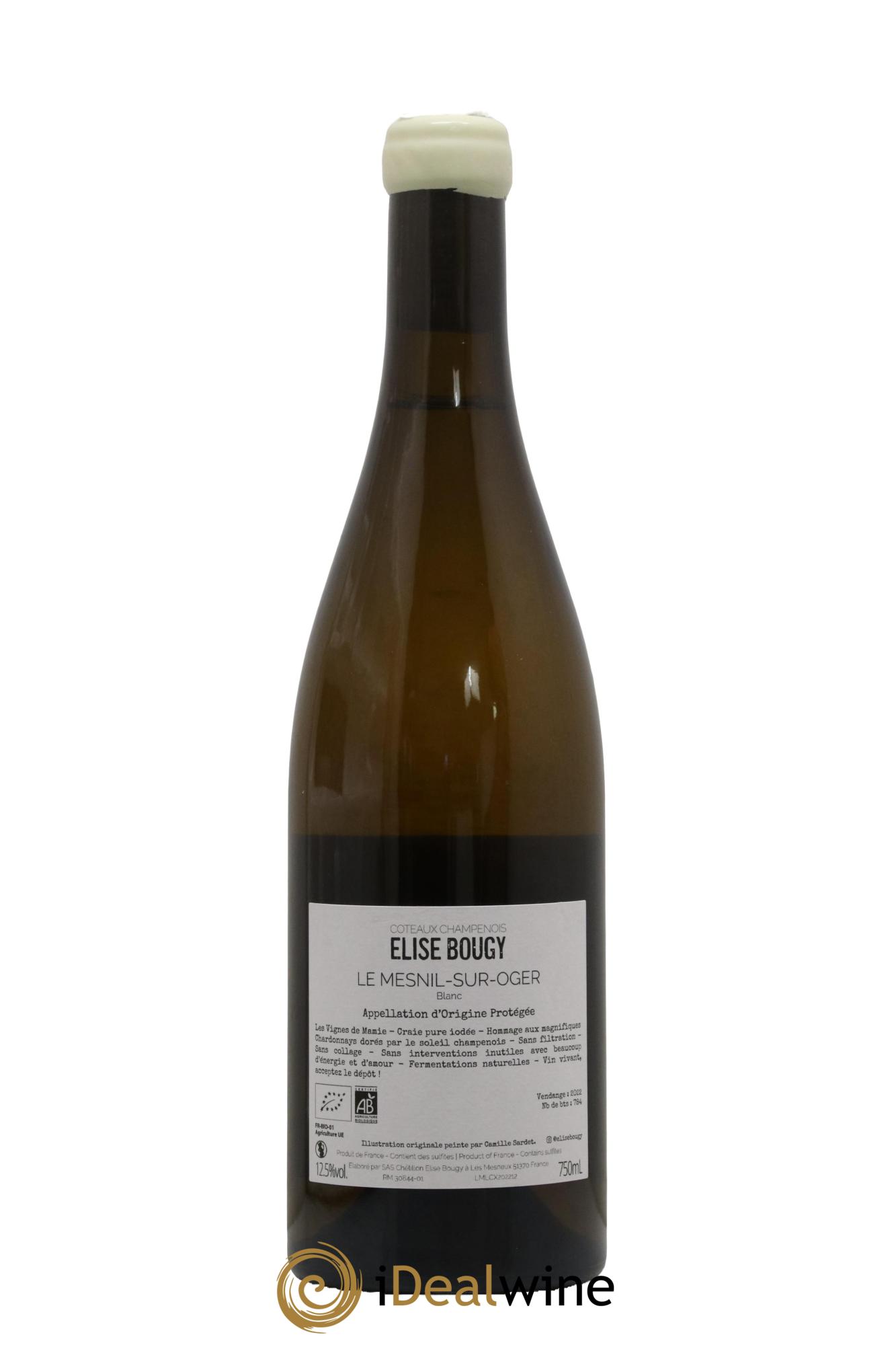 Coteaux Champenois Ne pas faire sans blanc Elise Bougy Ne pas faire sans blanc Elise Bougy 2022 - Posten von 1 Flasche - 1