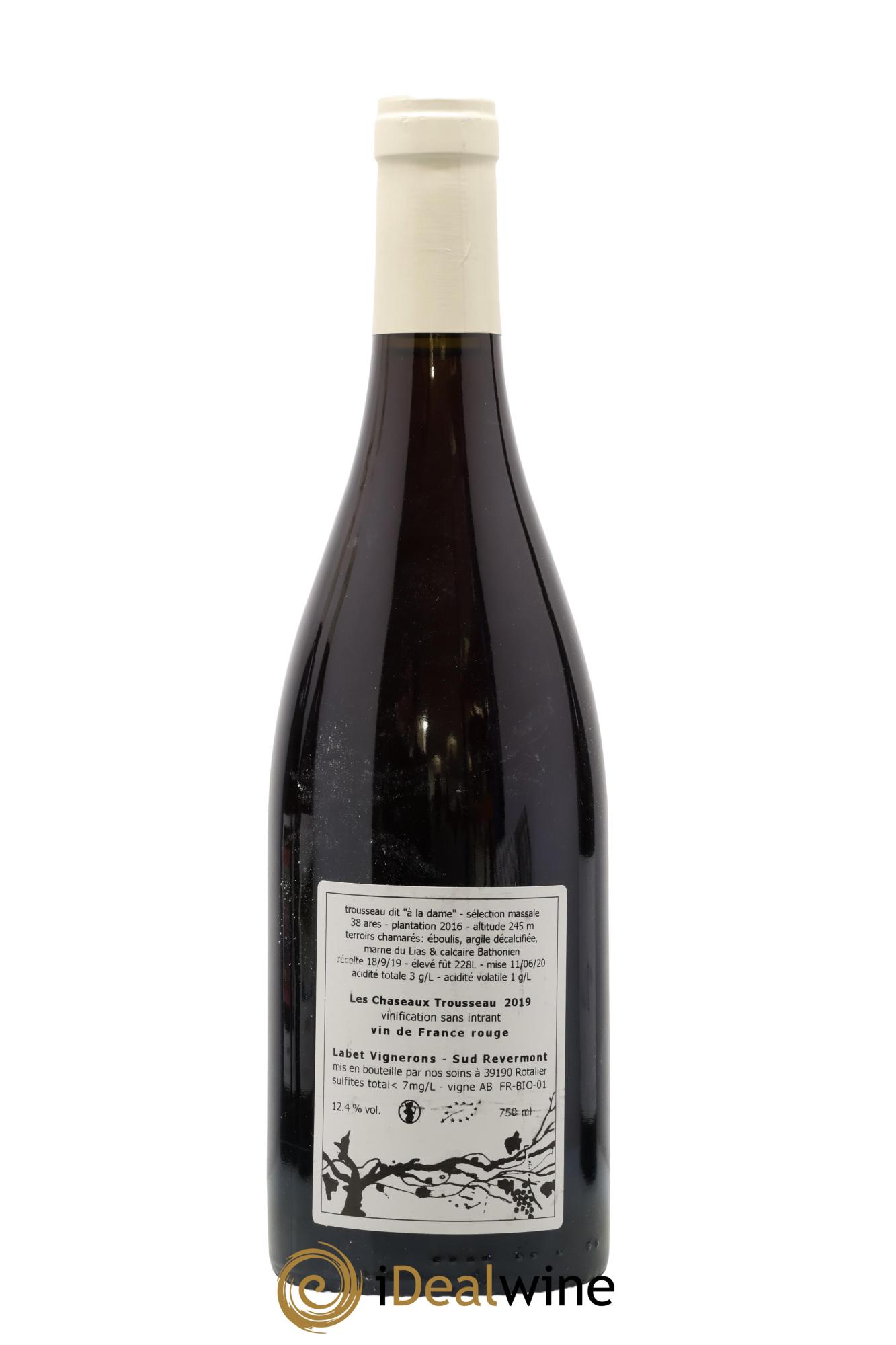 Côtes du Jura Trousseau Les Chaseaux Romain - Julien - Charline Labet 2019 - Lotto di 1 bottiglia - 1