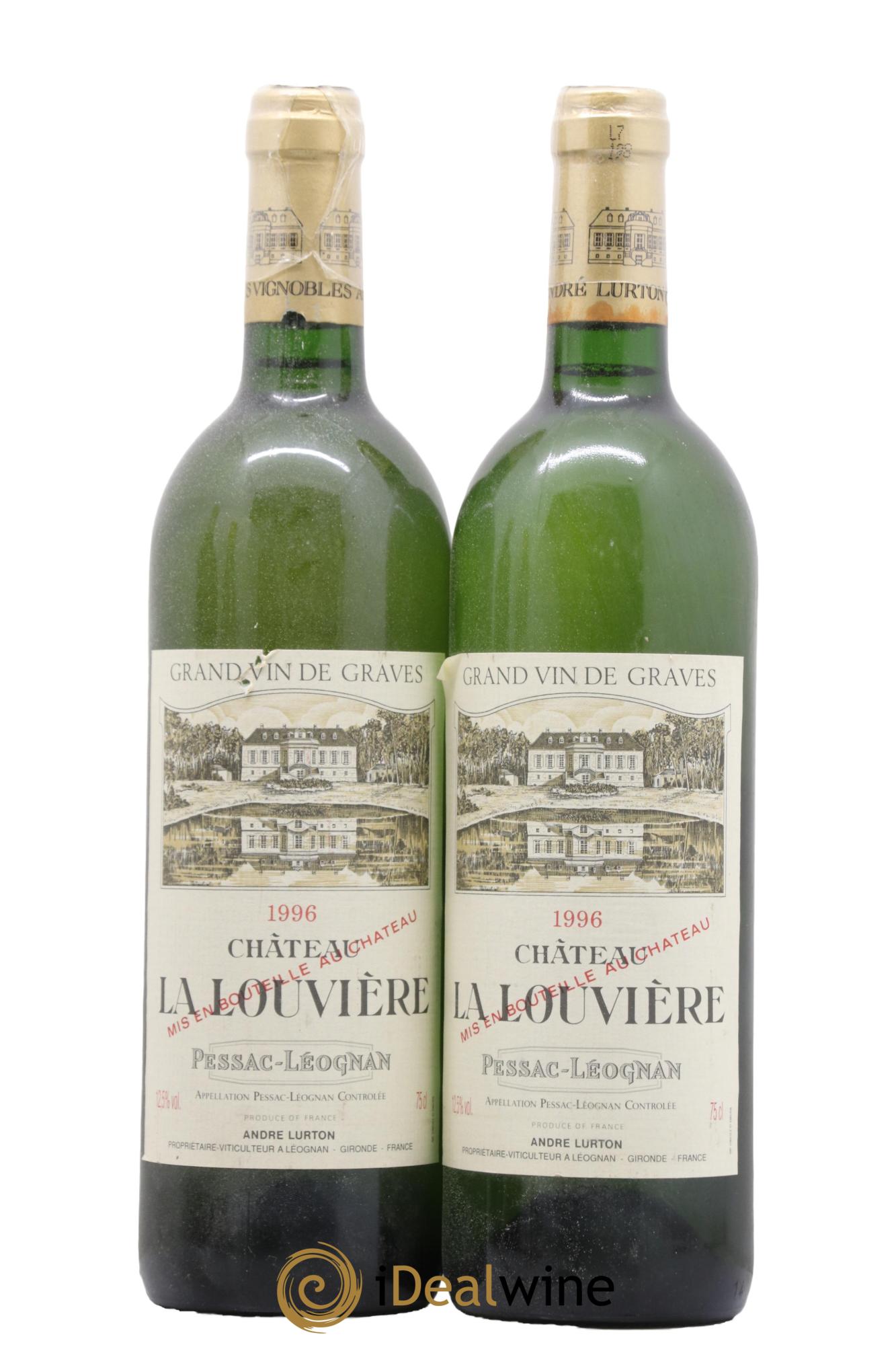Château la Louvière 1996 - Lot de 2 bouteilles - 0