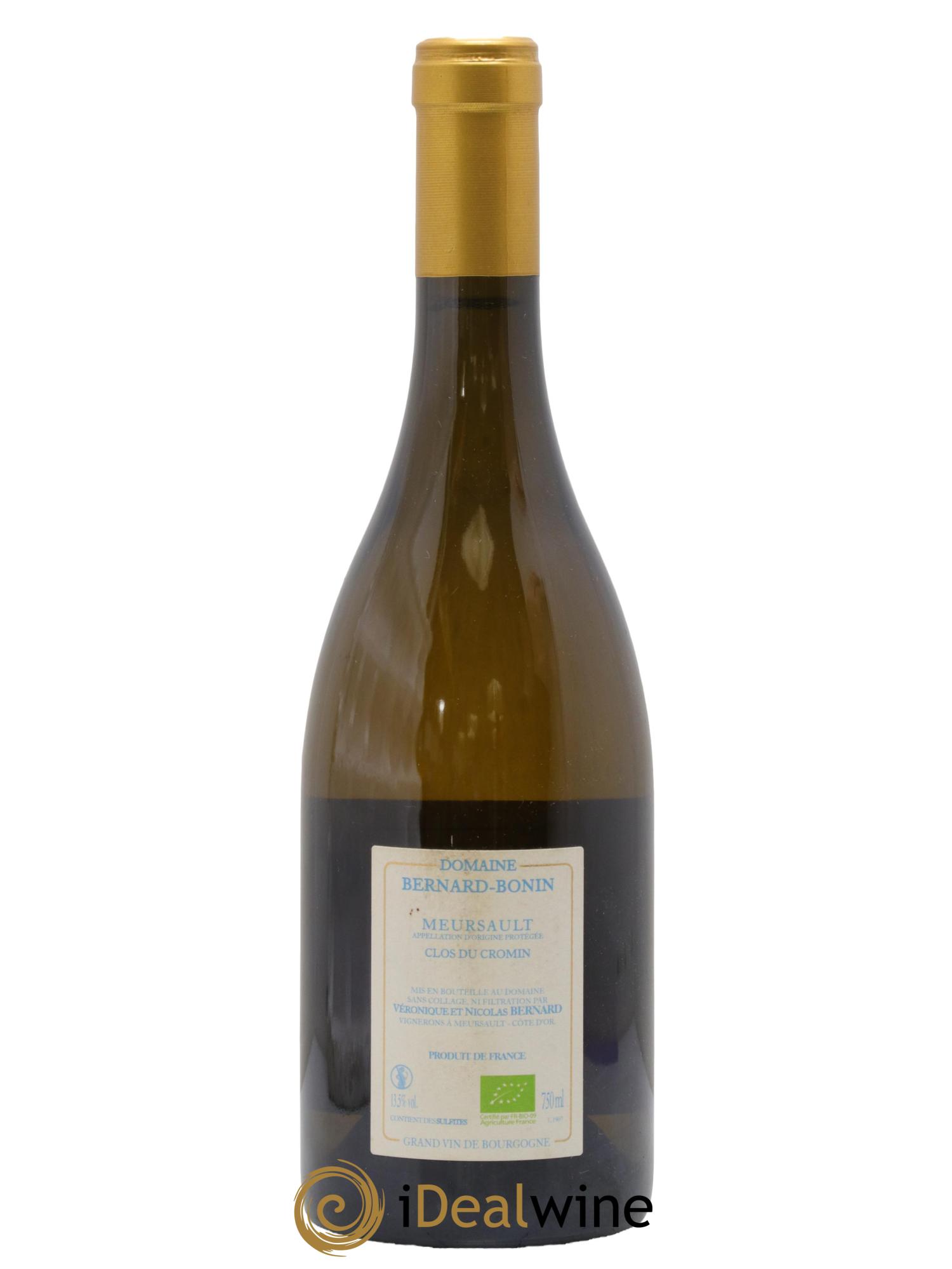 Meursault Clos du Cromin Le Pré de Manche Bernard Bonin 2019 - Lot of 1 bottle - 1