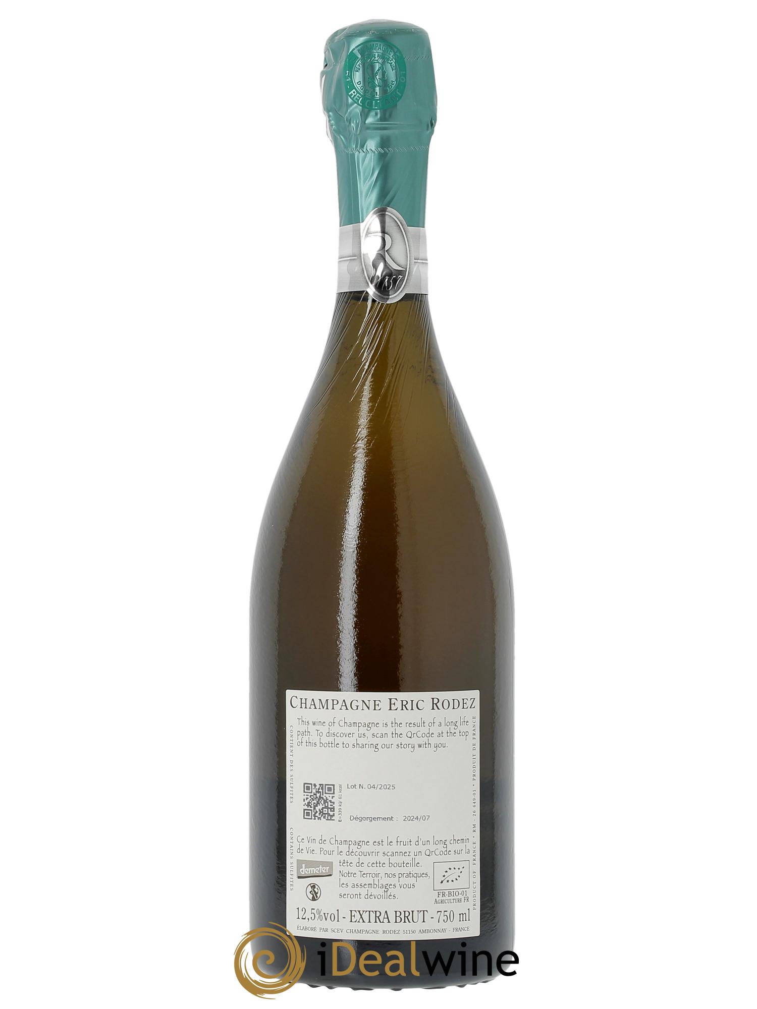 Blanc de Noirs Grand Cru Extra-Brut Eric Rodez  - Lot de 1 bouteille - 1