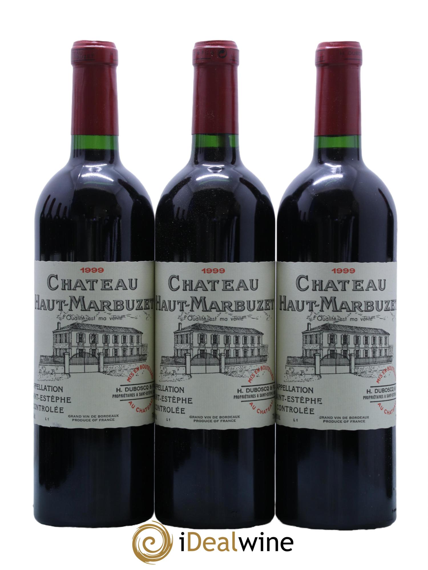 Château Haut Marbuzet 1999 - Lot de 12 bouteilles - 2