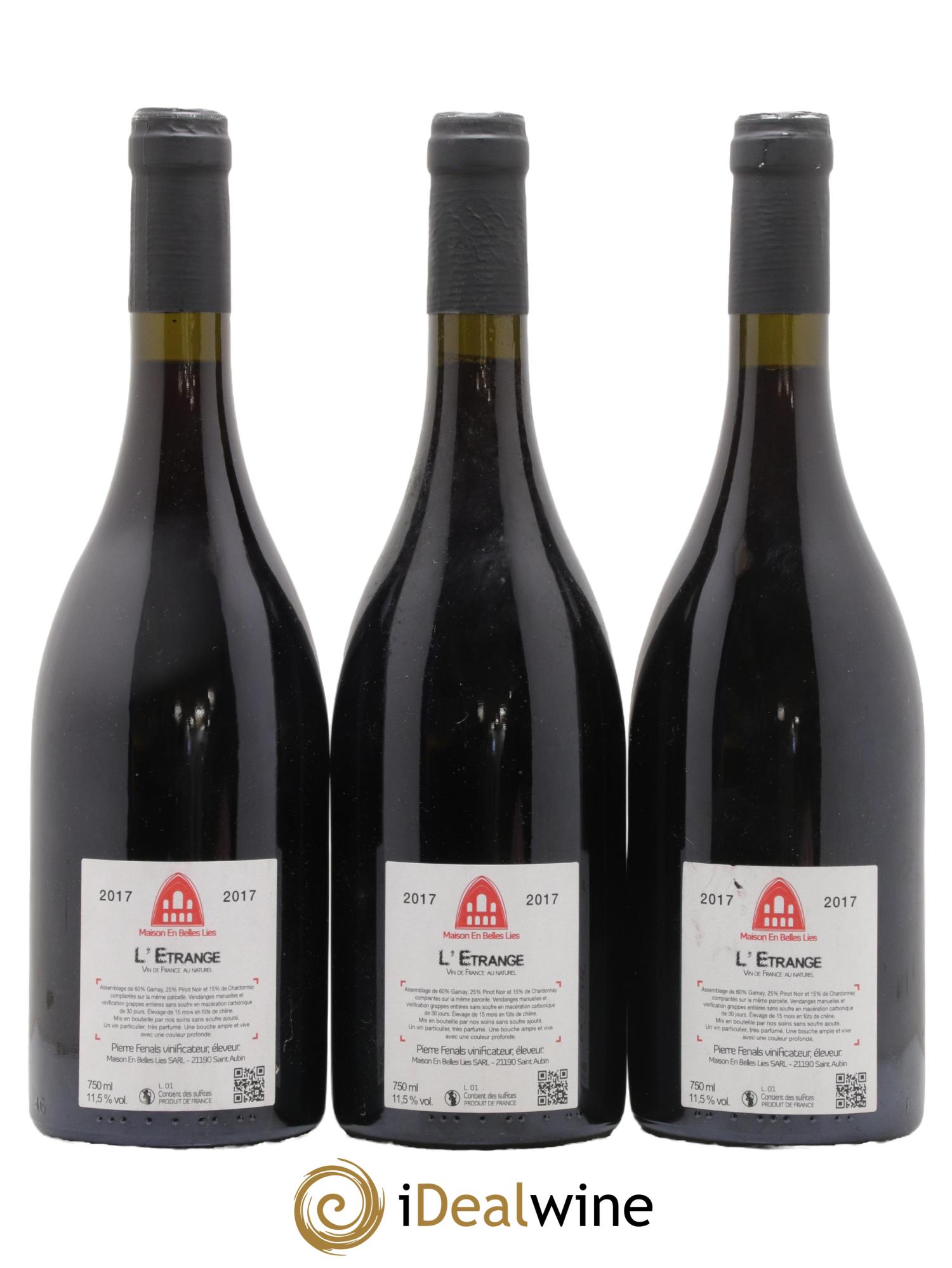 Vin de France L'Etrange Maison En Belles Lies 2017 - Lot de 3 bouteilles - 1