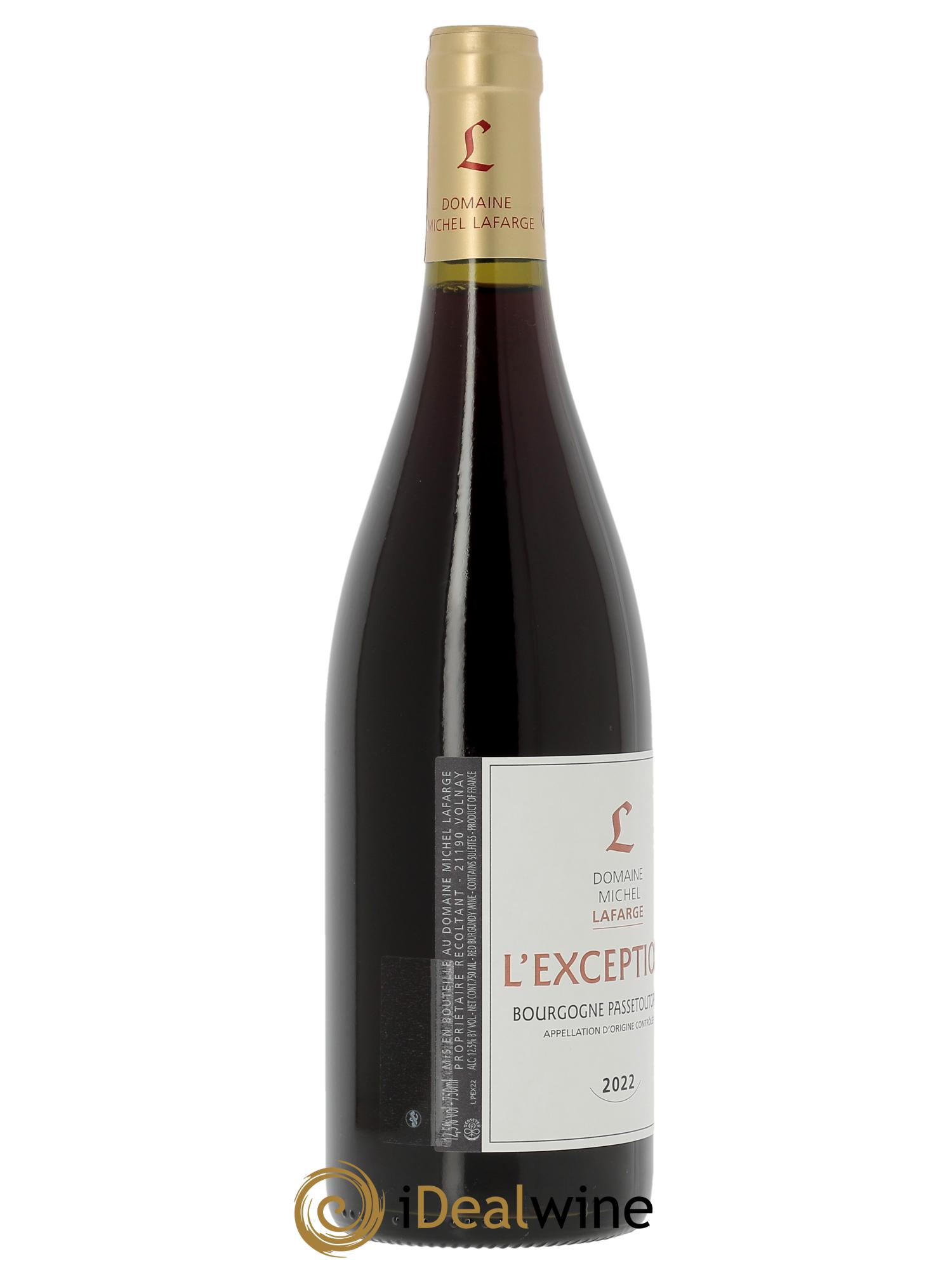 Bourgogne Passetoutgrain L'Exception Lafarge (Domaine) 2022 - Lot de 1 bouteille - 1