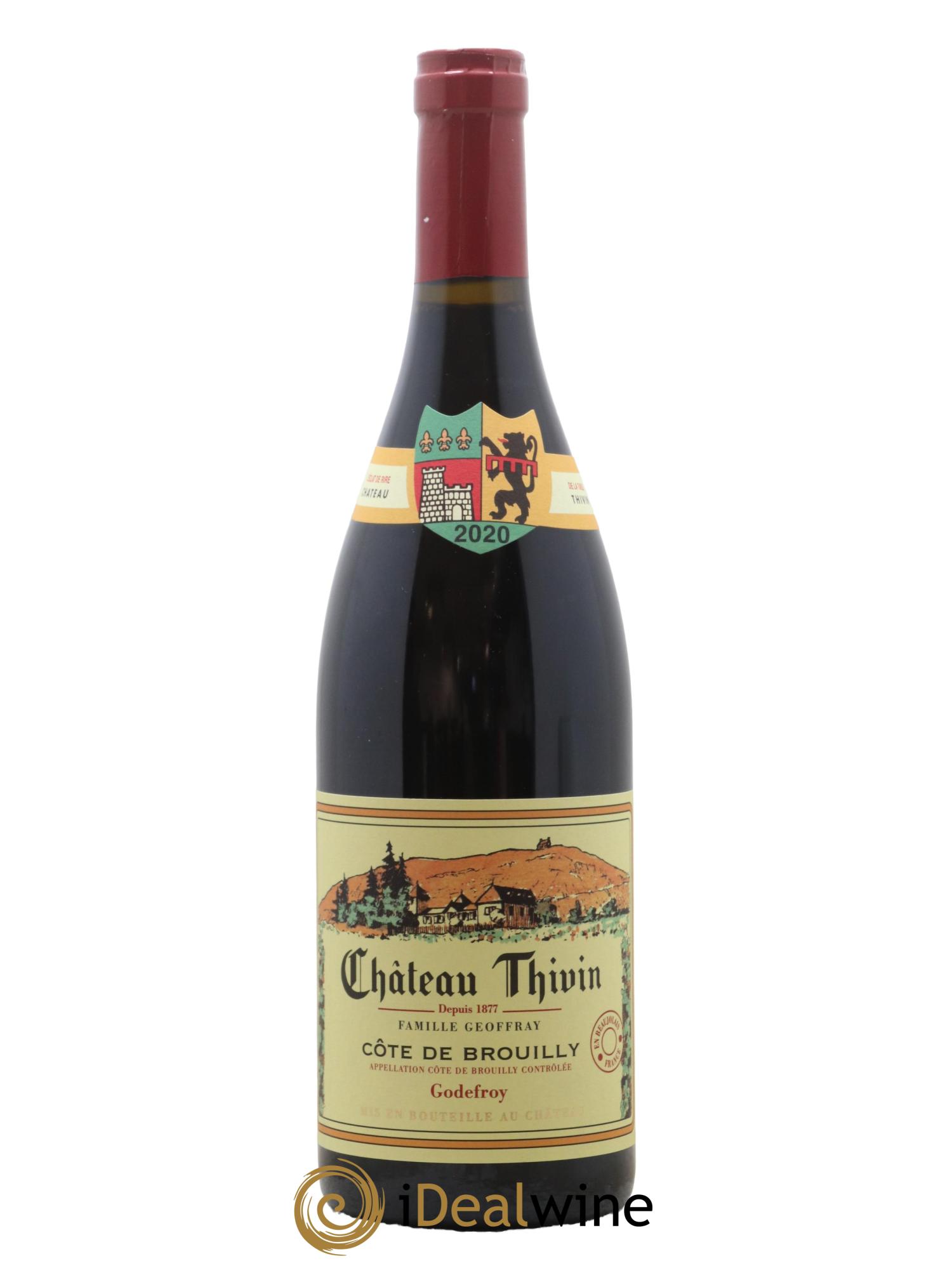 Côte de Brouilly Cuvée Godefroy Château Thivin 2020 - Lot de 1 bouteille - 0