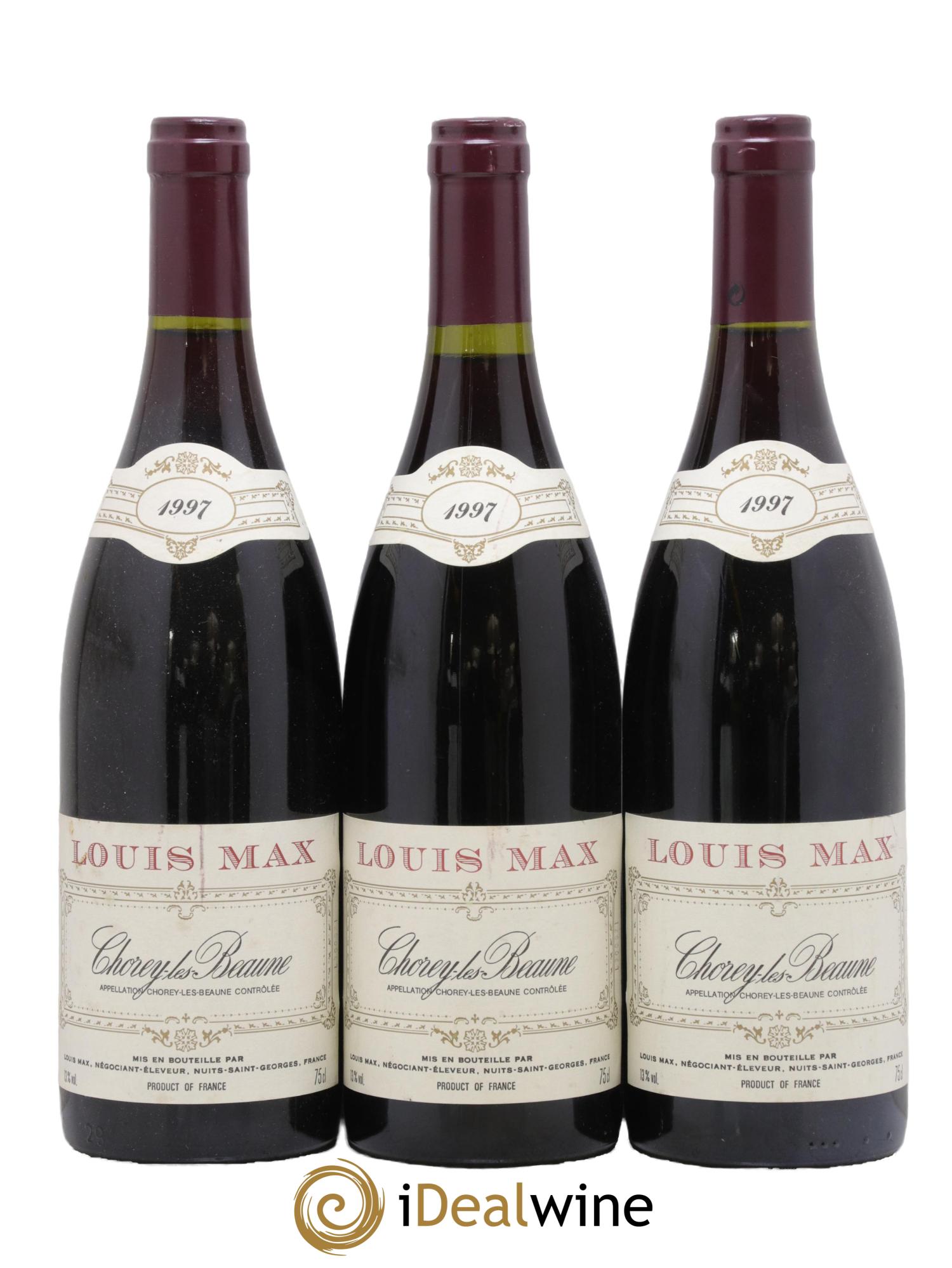 Chorey-lès-Beaune Louis Max 1997 - Lot de 3 bouteilles - 0