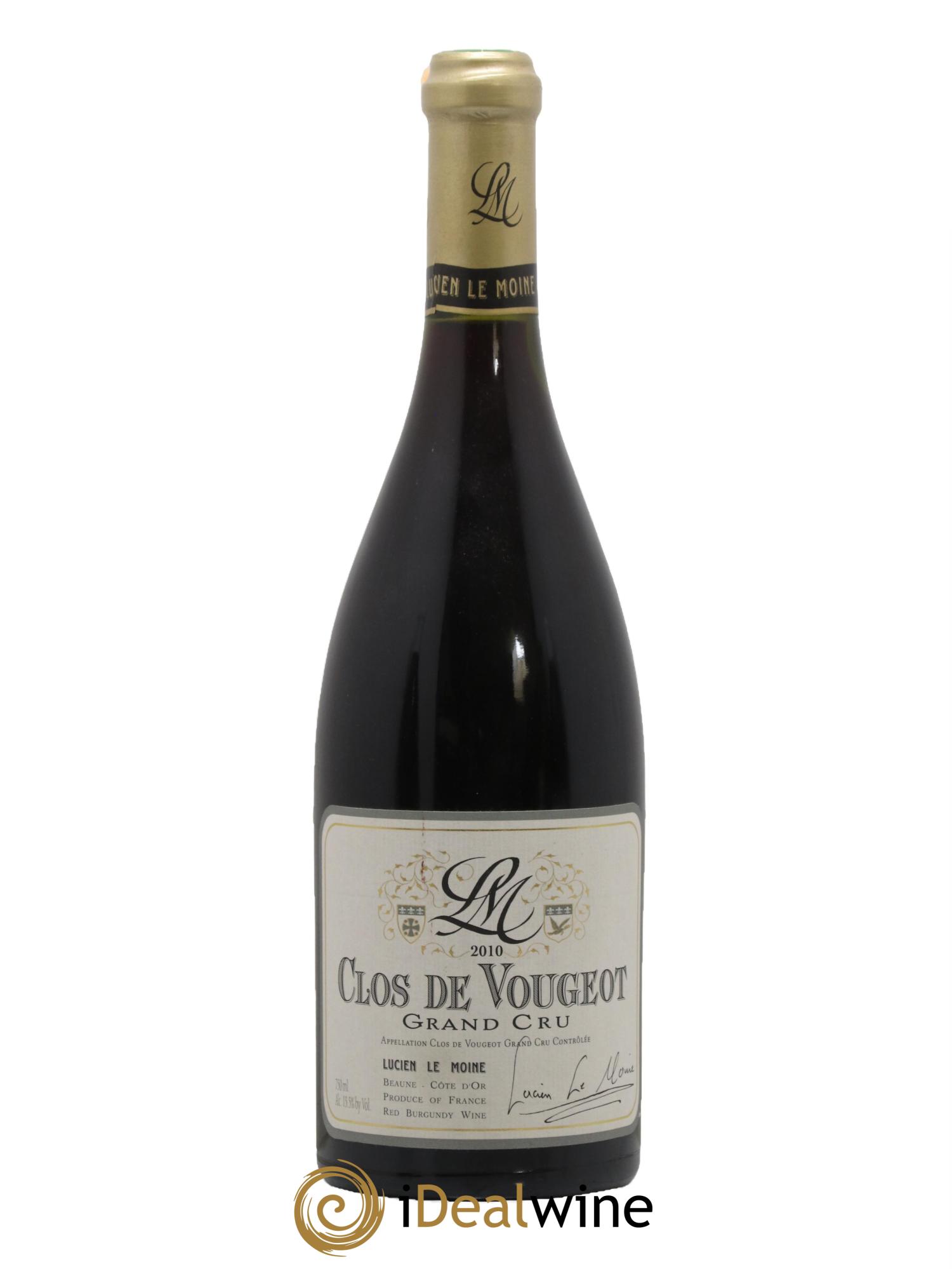 Clos de Vougeot Grand Cru Lucien Le Moine 2010 - Lot de 1 bouteille - 0