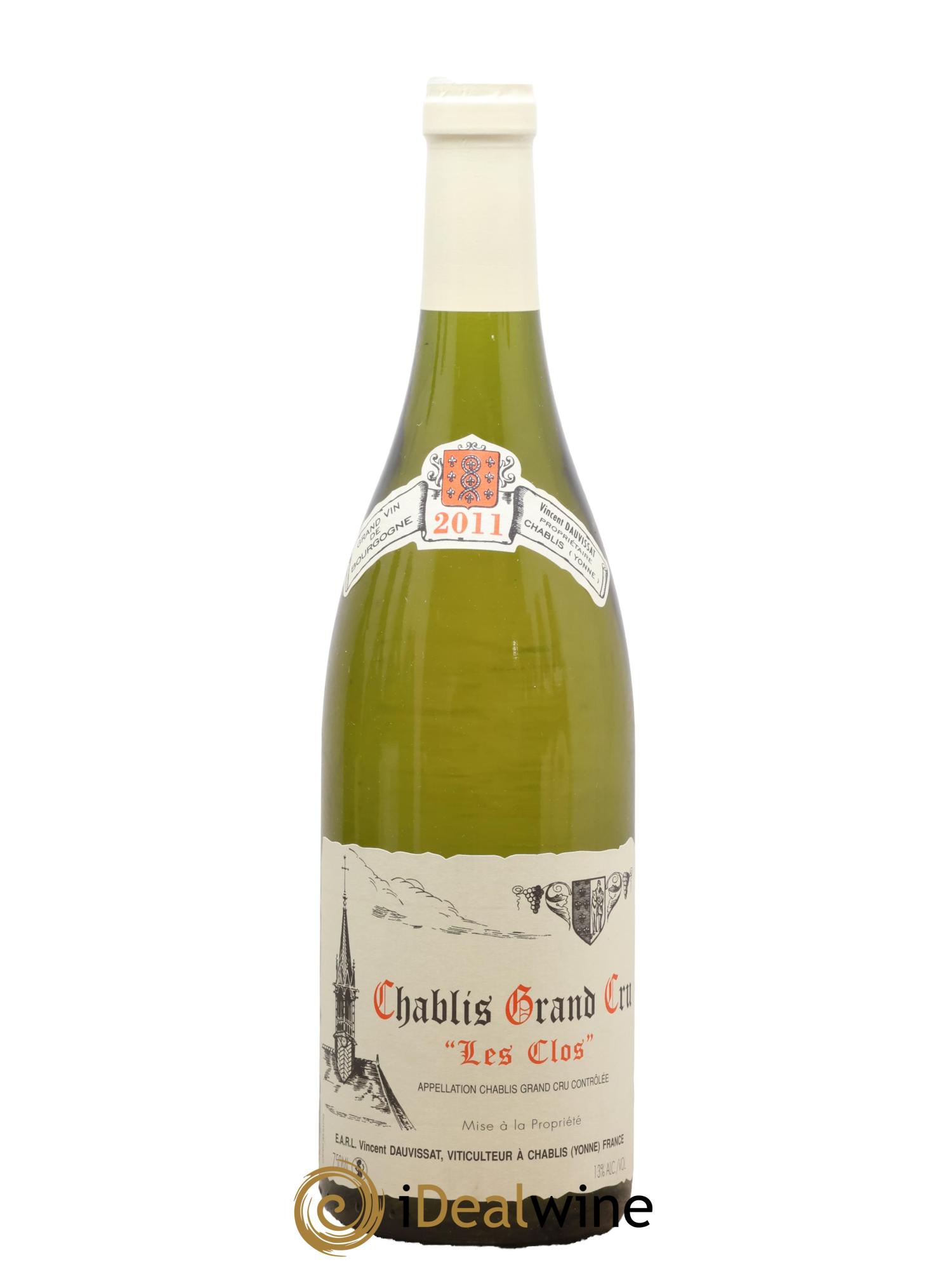 Chablis Grand Cru Les Clos Vincent Dauvissat (Domaine) 2011 - Lot de 1 bouteille - 0
