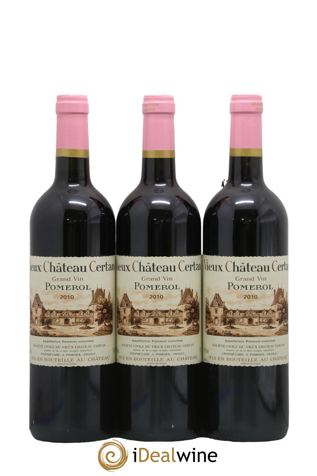 Vieux Château Certan 2010 - Posten von 3 Flaschen - 0