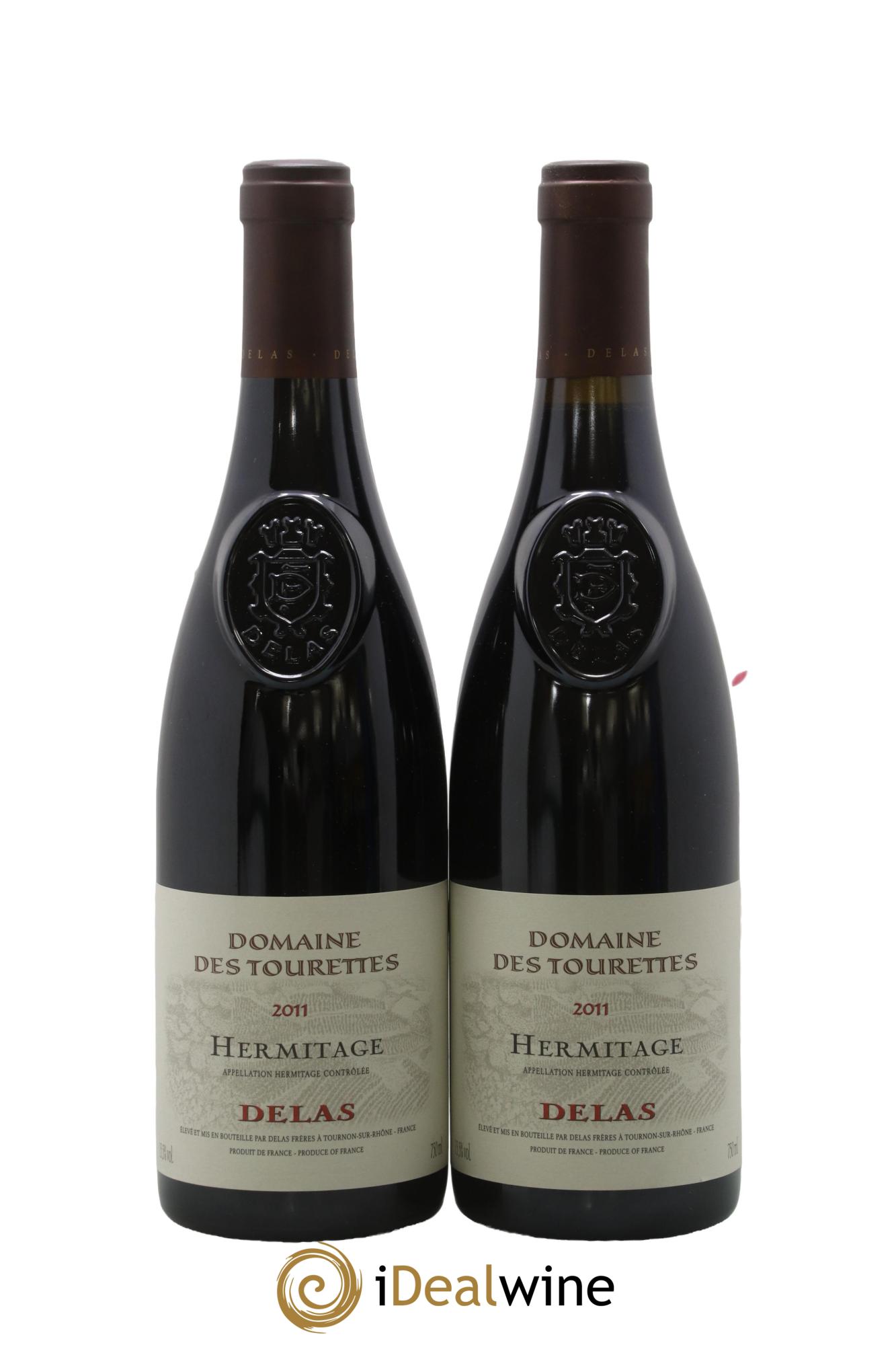 Hermitage Domaine des Tourettes Delas Frères 2011 - Lot of 2 bottles - 0