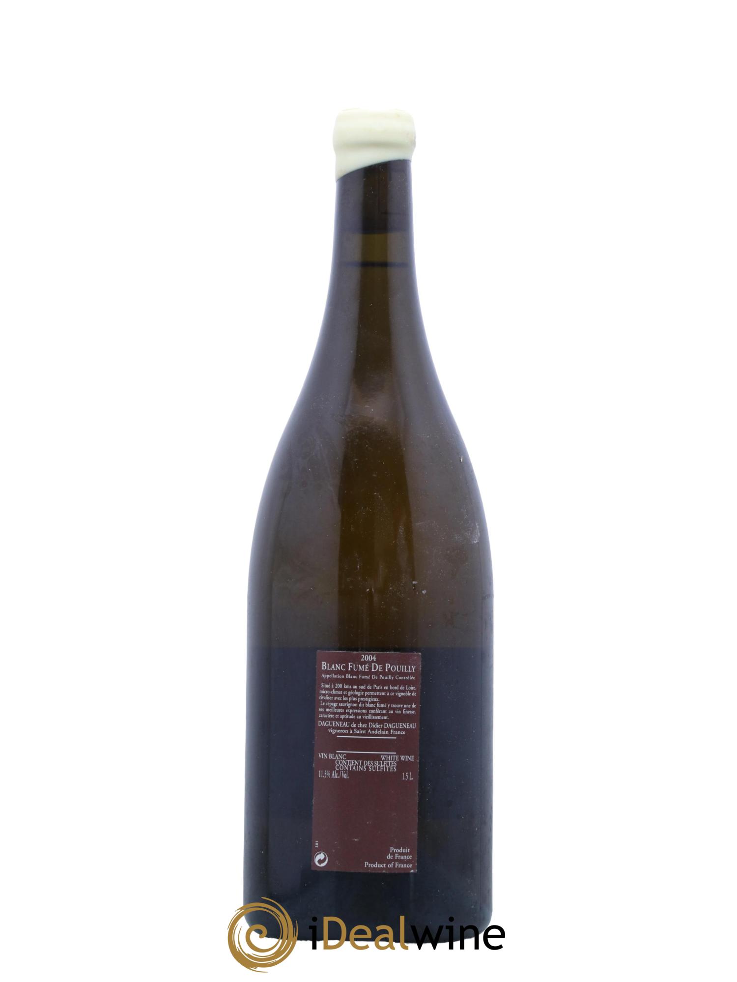 Vin de France (anciennement Pouilly-Fumé) Pur Sang Dagueneau (Domaine Didier - Louis-Benjamin) 2004 - Lot de 1 magnum - 1