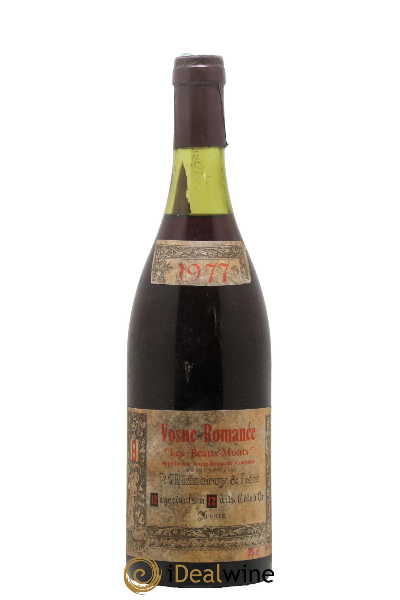 Vosne-Romanée Les Beaux Monts Domaine Misserey & Frères 1977 - Lot de 1 bouteille - 0