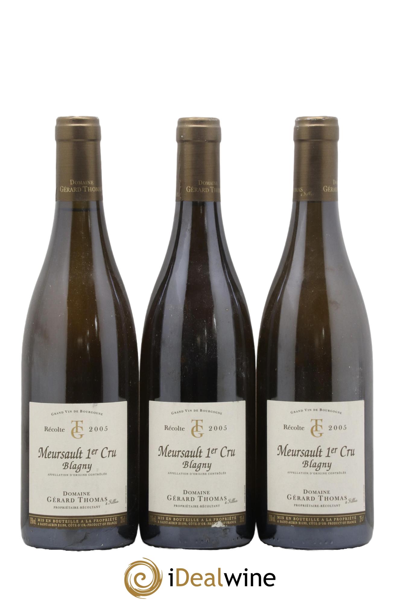 Meursault 1er Cru Blagny Gérard Thomas Blagny Gérard Thomas 2005 - Posten von 3 Flaschen - 0