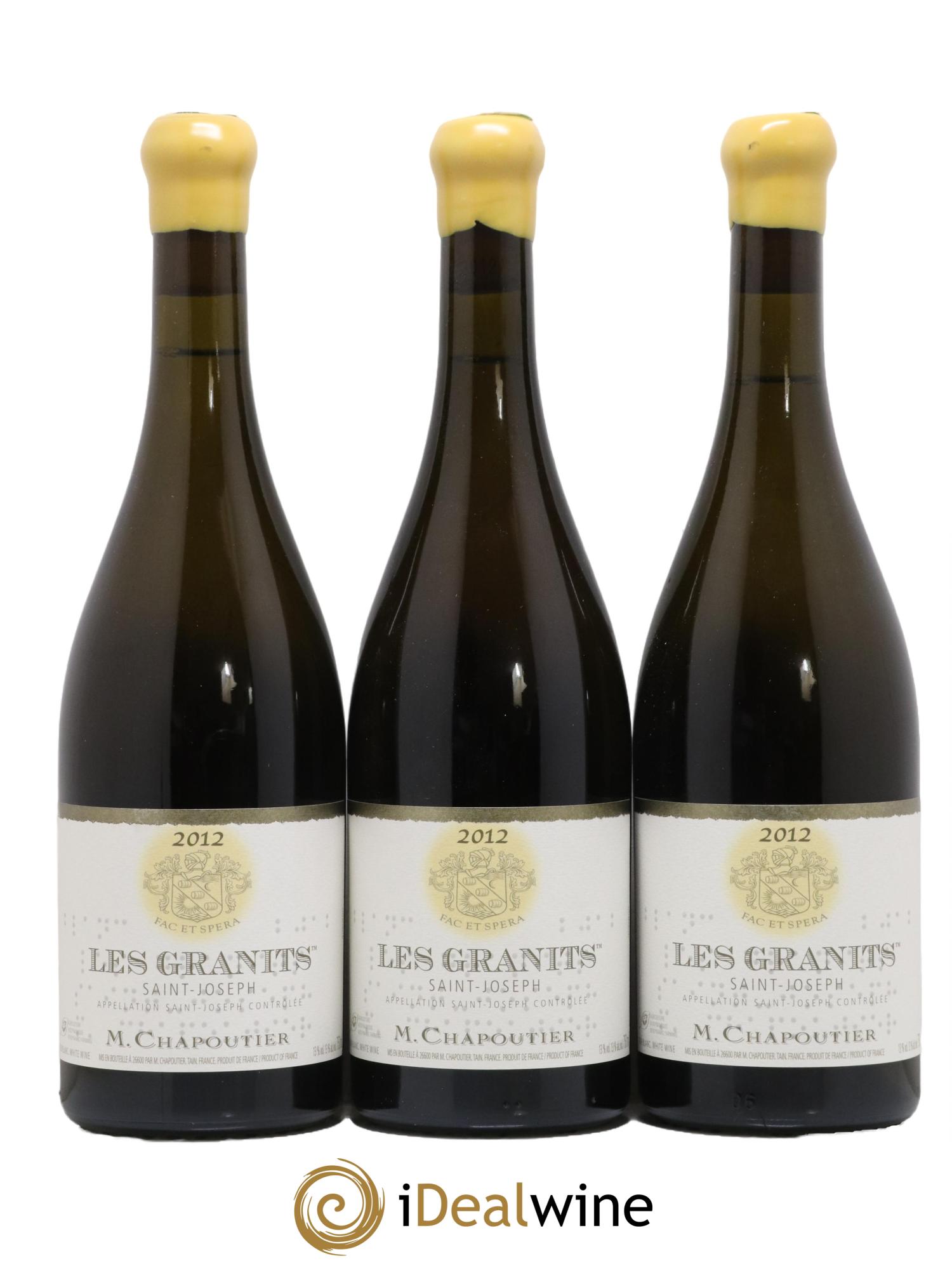 Saint-Joseph Les Granits Chapoutier  2012 - Lot of 6 bottles - 2