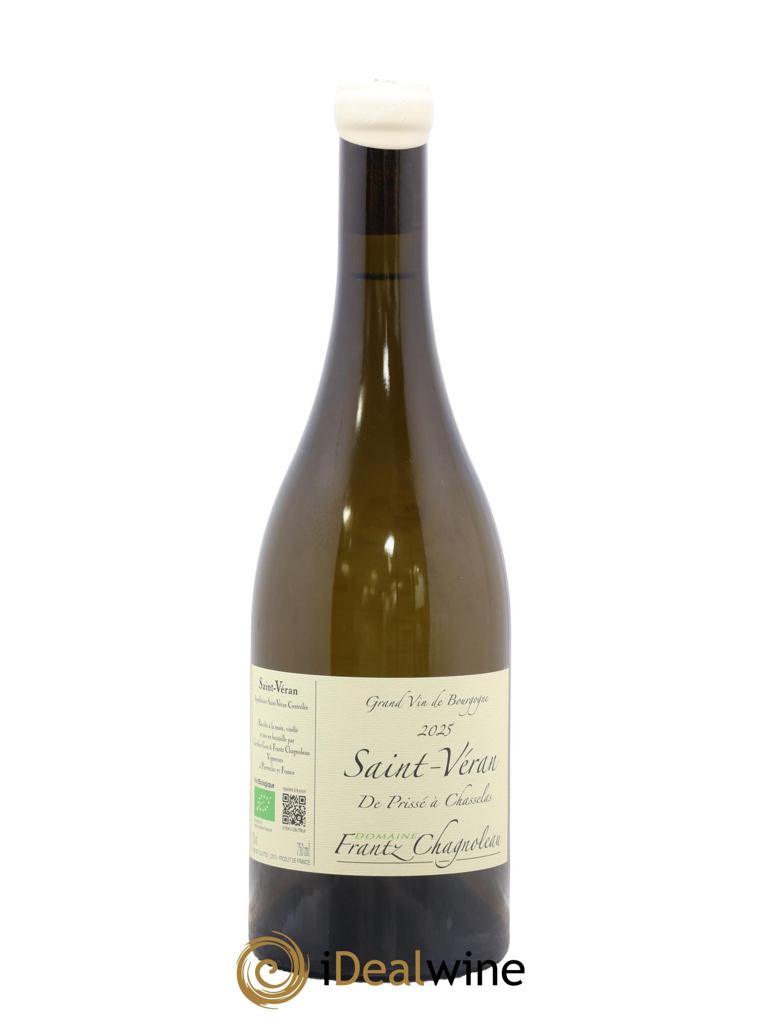 Saint-Véran De Prissé à Chasselas Frantz Chagnoleau (Domaine) 2025 - Lot de 1 bouteille - 0