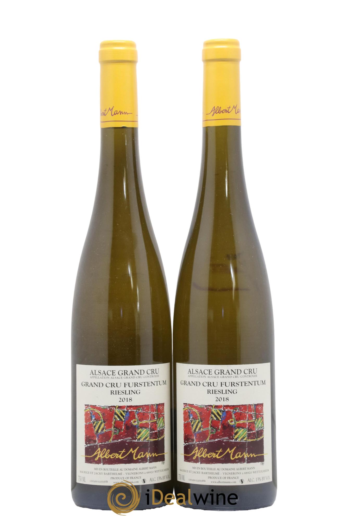 Alsace Riesling Grand Cru Furstentum Albert Mann 2018 - Lot de 2 bouteilles - 0