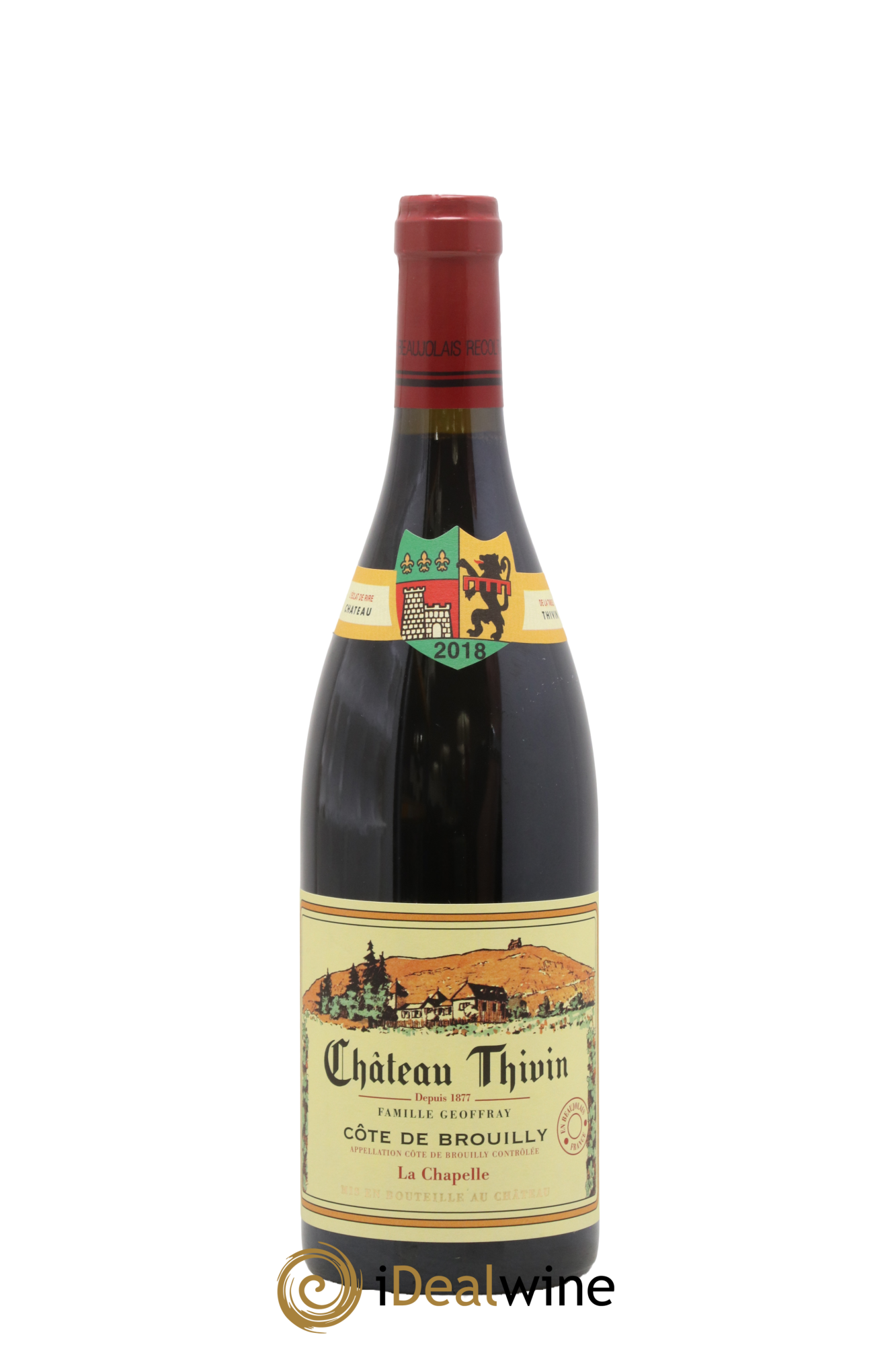 Côte de Brouilly Cuvée La Chapelle Château Thivin 2018 - Lot de 1 bouteille - 0