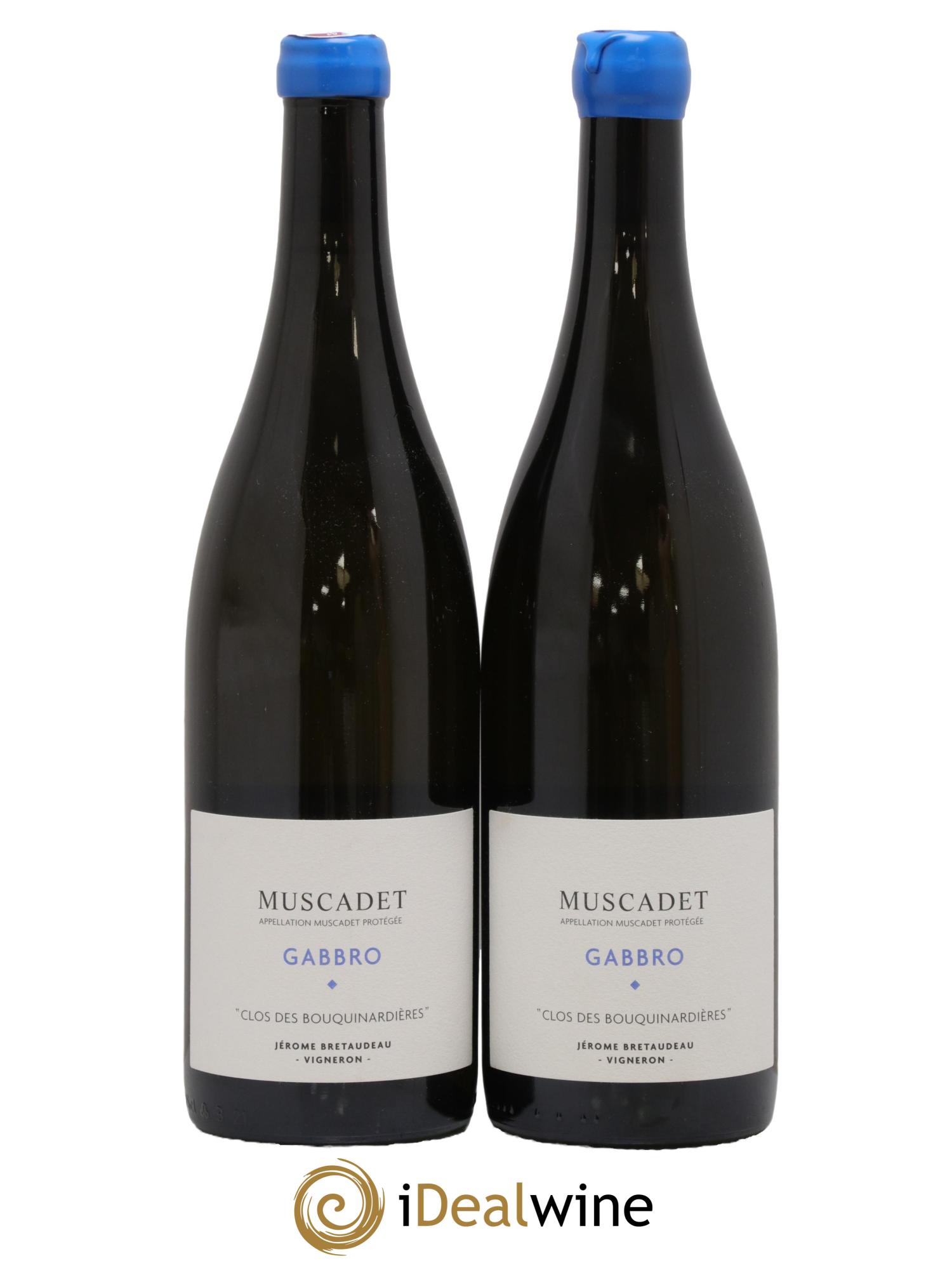 Muscadet-Sèvre-et-Maine Gabbro Clos des Bouquinardières Jérôme Bretaudeau - Domaine de Bellevue 2020 - Lot de 2 bouteilles - 0